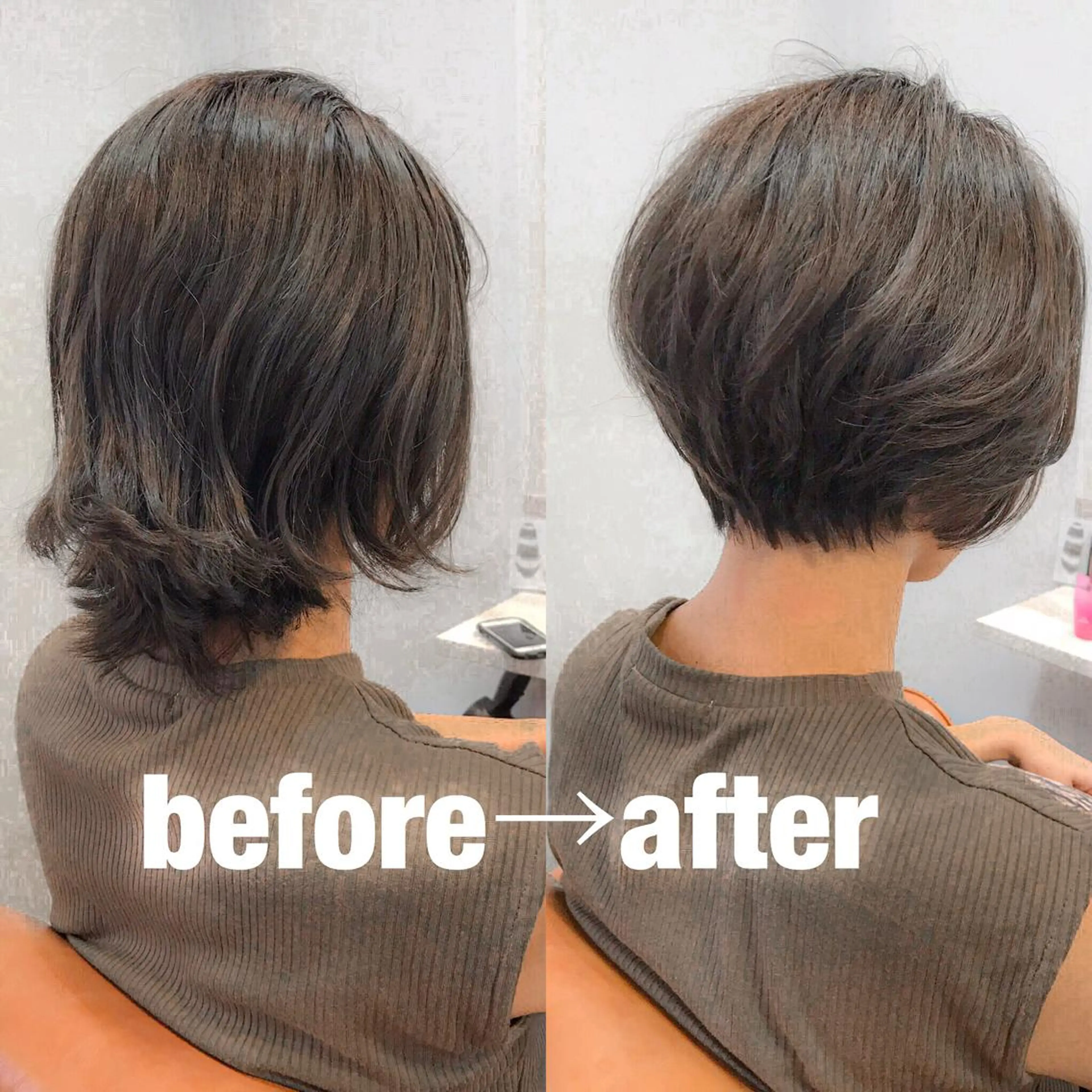 ショート 艶カラー/フェイス レイヤー/たむのヘアスタイル