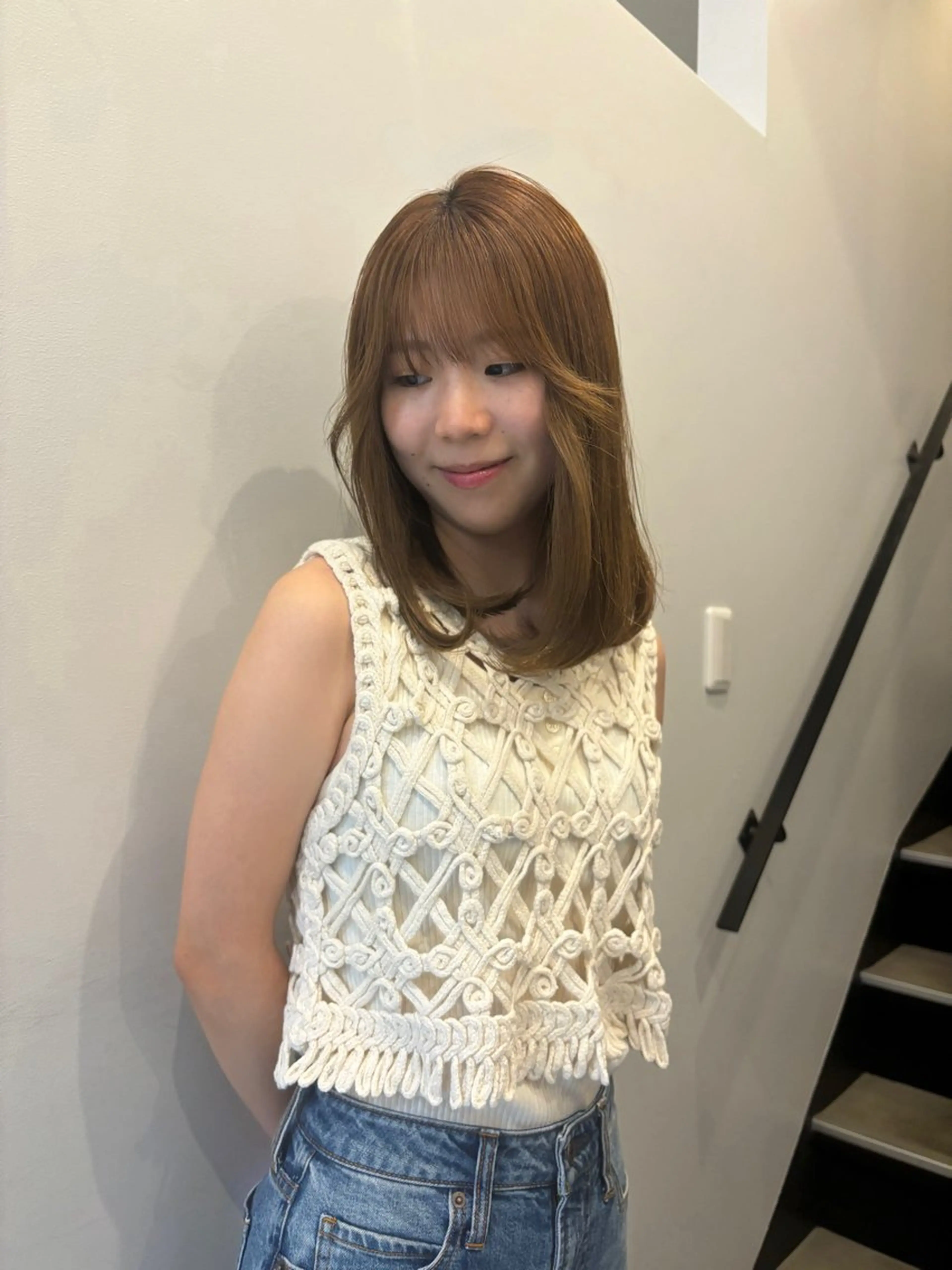 ロング ami/大阪/暖色 /レイヤーカットのヘアスタイル