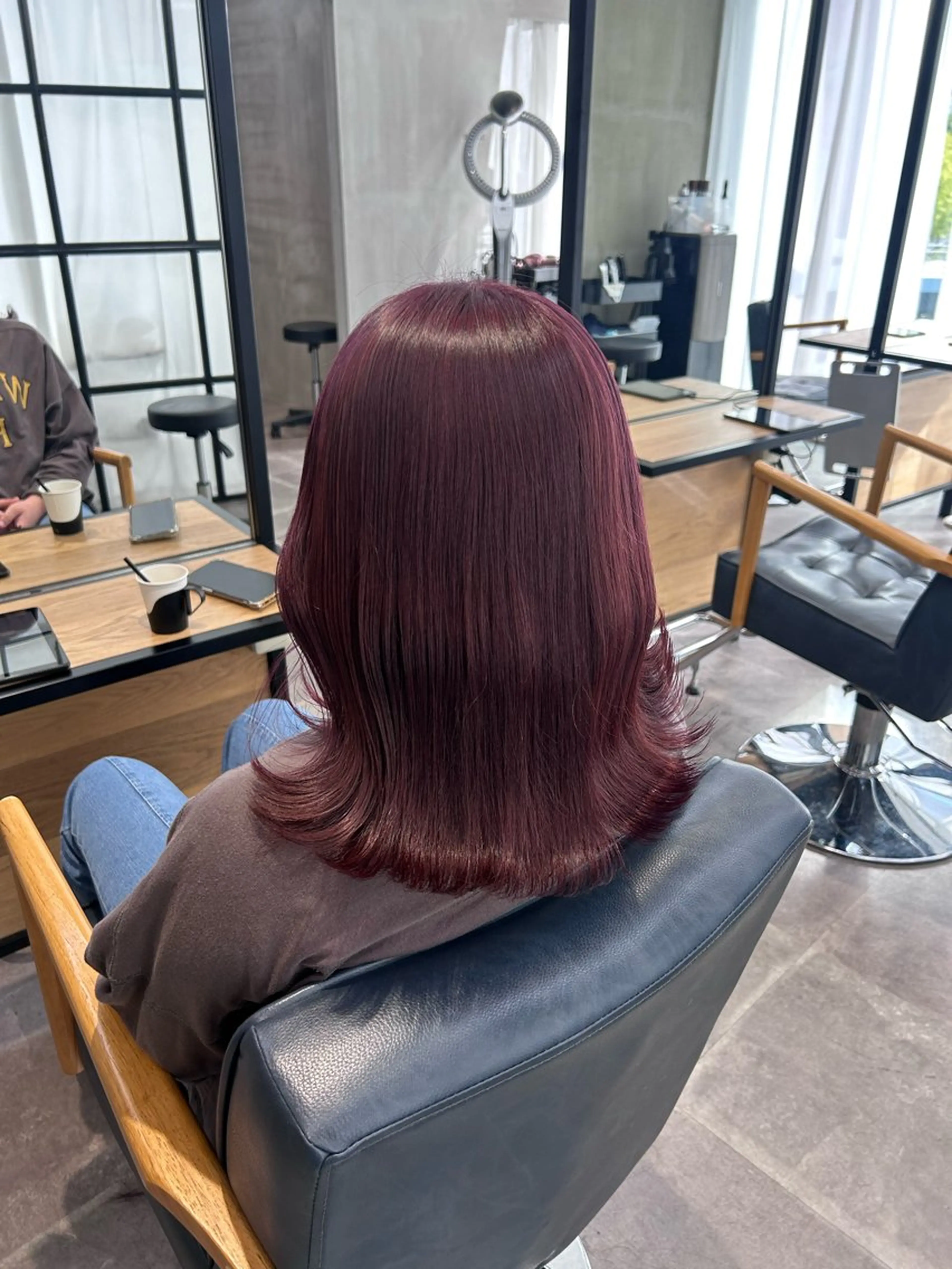 ミディアム カラー 韓国×髪質改善カラー 💎hinaのヘアスタイル