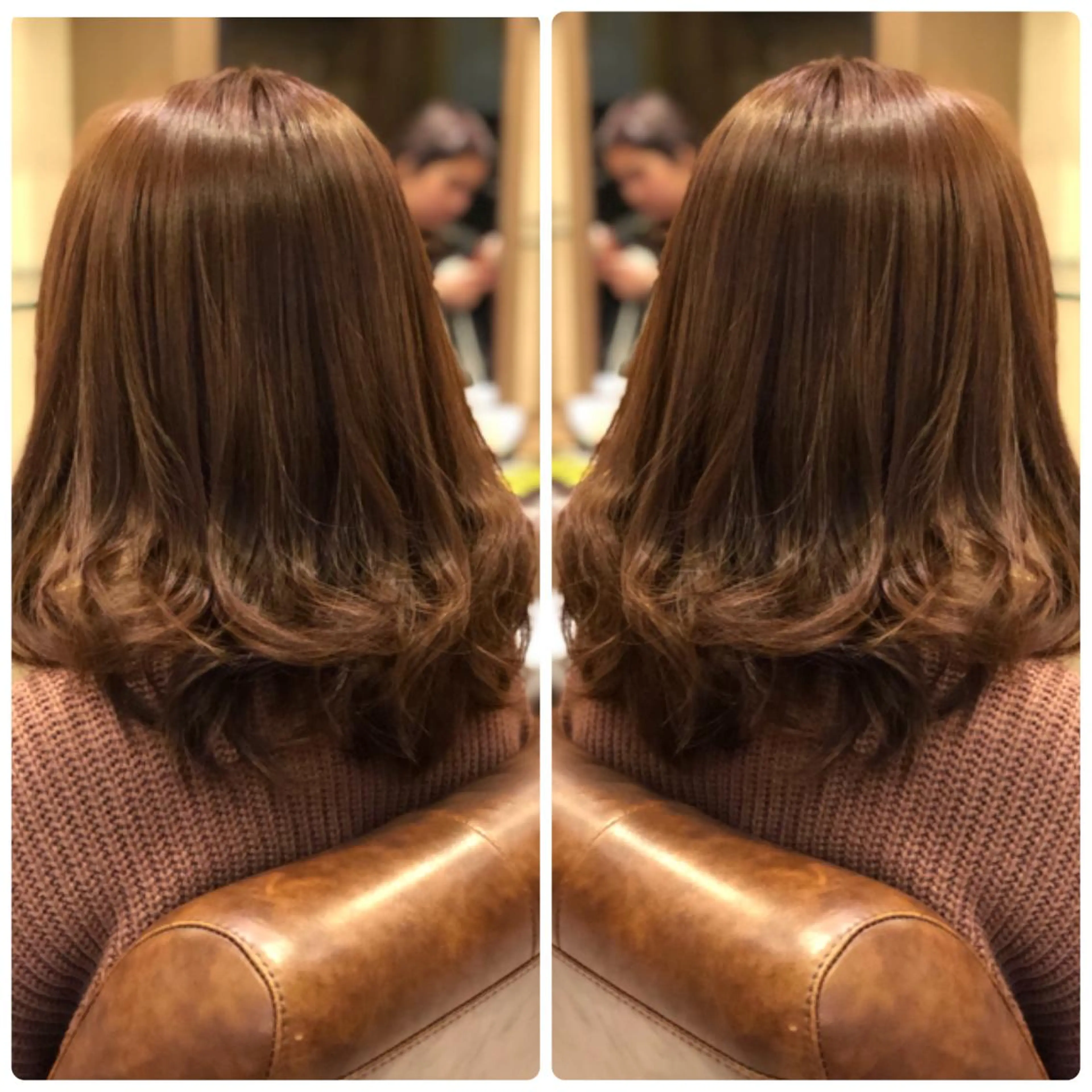 ミディアム カラー カット ヘアカラー トリートメント 小山内 龍一郎 店長のヘアスタイル