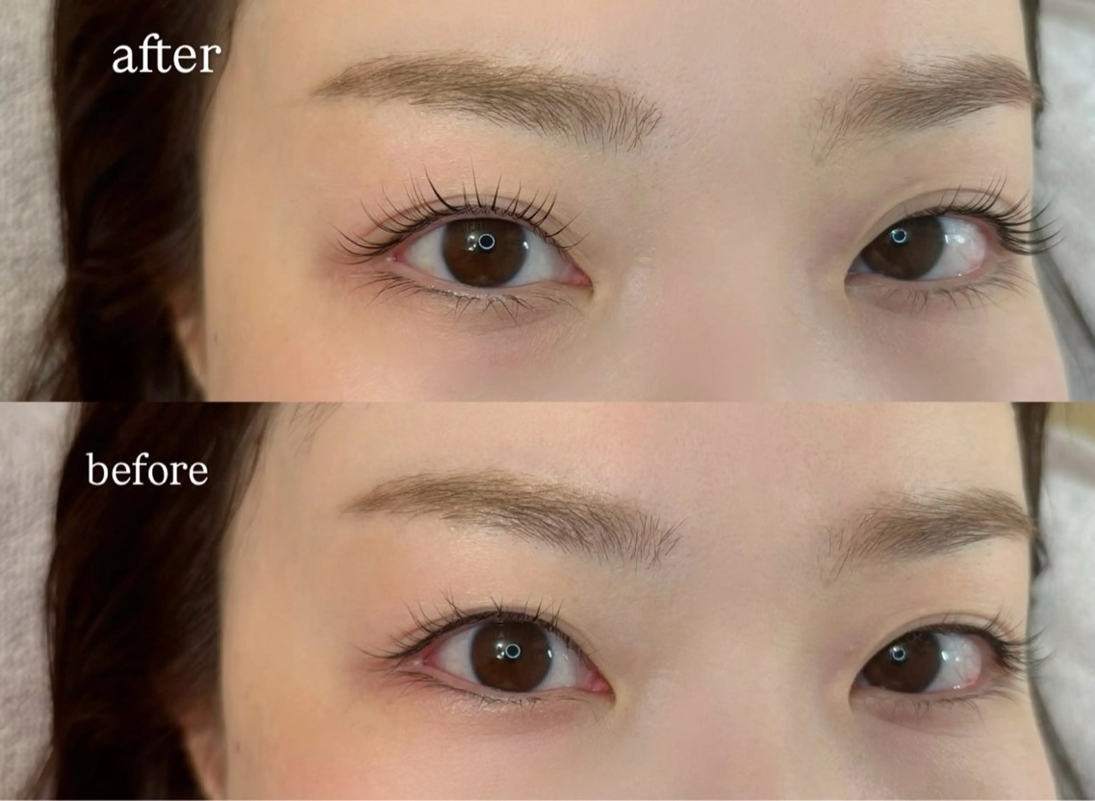 マツエク・マツパ パリジェンヌラッシュリフト まつげパーマ 一重×まつ毛パーマ 天王寺シャルモン misakiのマツエク・マツパデザイン