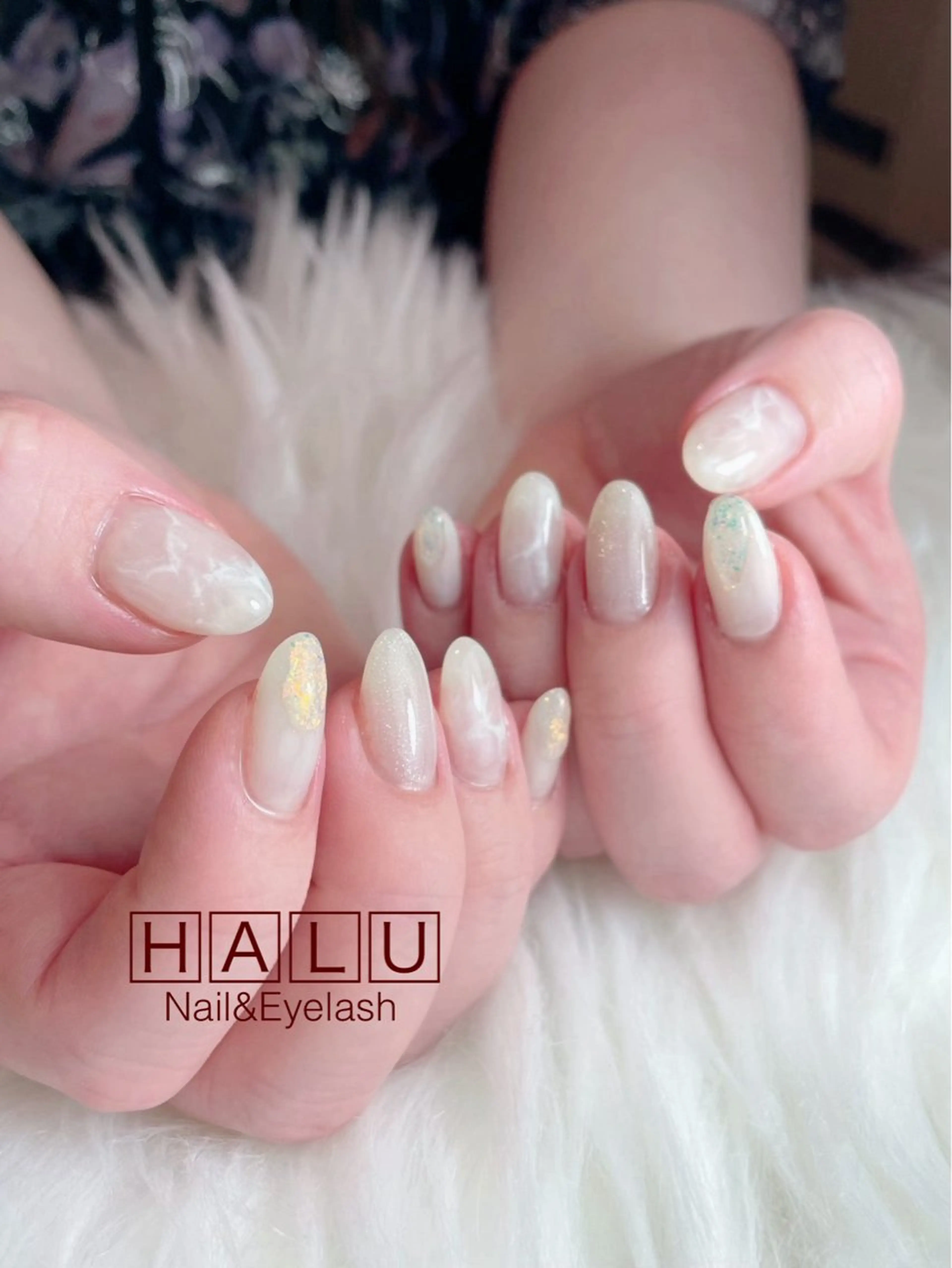 ネイル 大理石ネイル(マーブル) HALU ハルのネイルデザイン