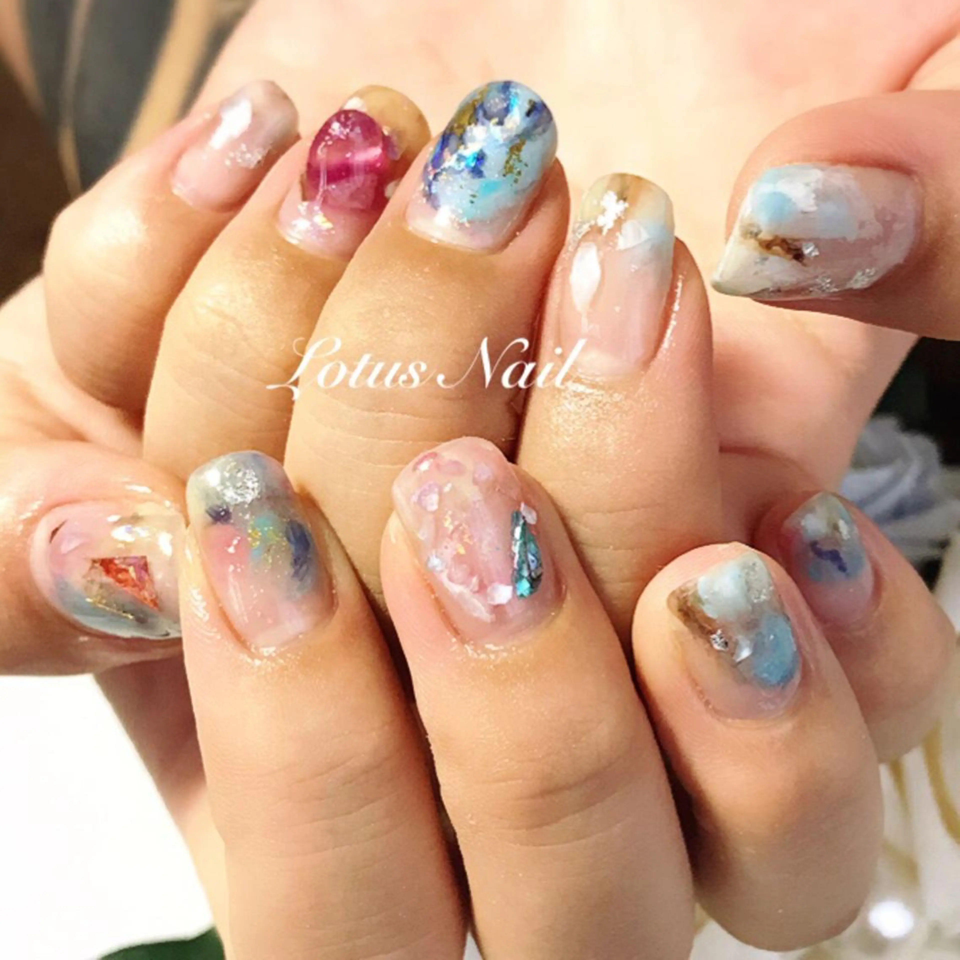 ネイル ニュアンスネイル Lotus Nailのネイルデザイン