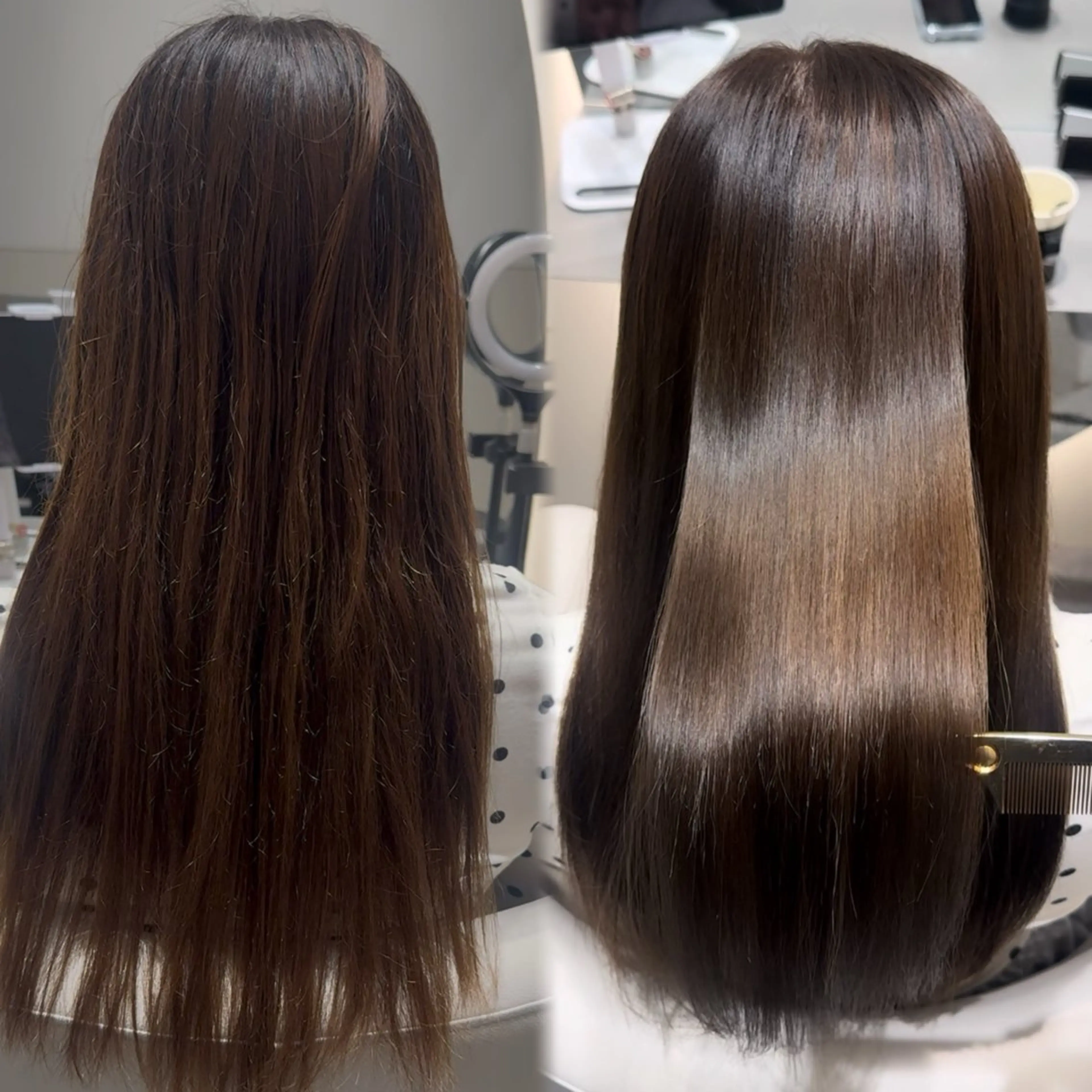 セミロング カット ヘアカラー 縮毛矯正 トリートメント サロウィン銀座RAYⅡ所属・❣️髪質改善/ 美髪矯正/沼座悠人のヘアスタイル