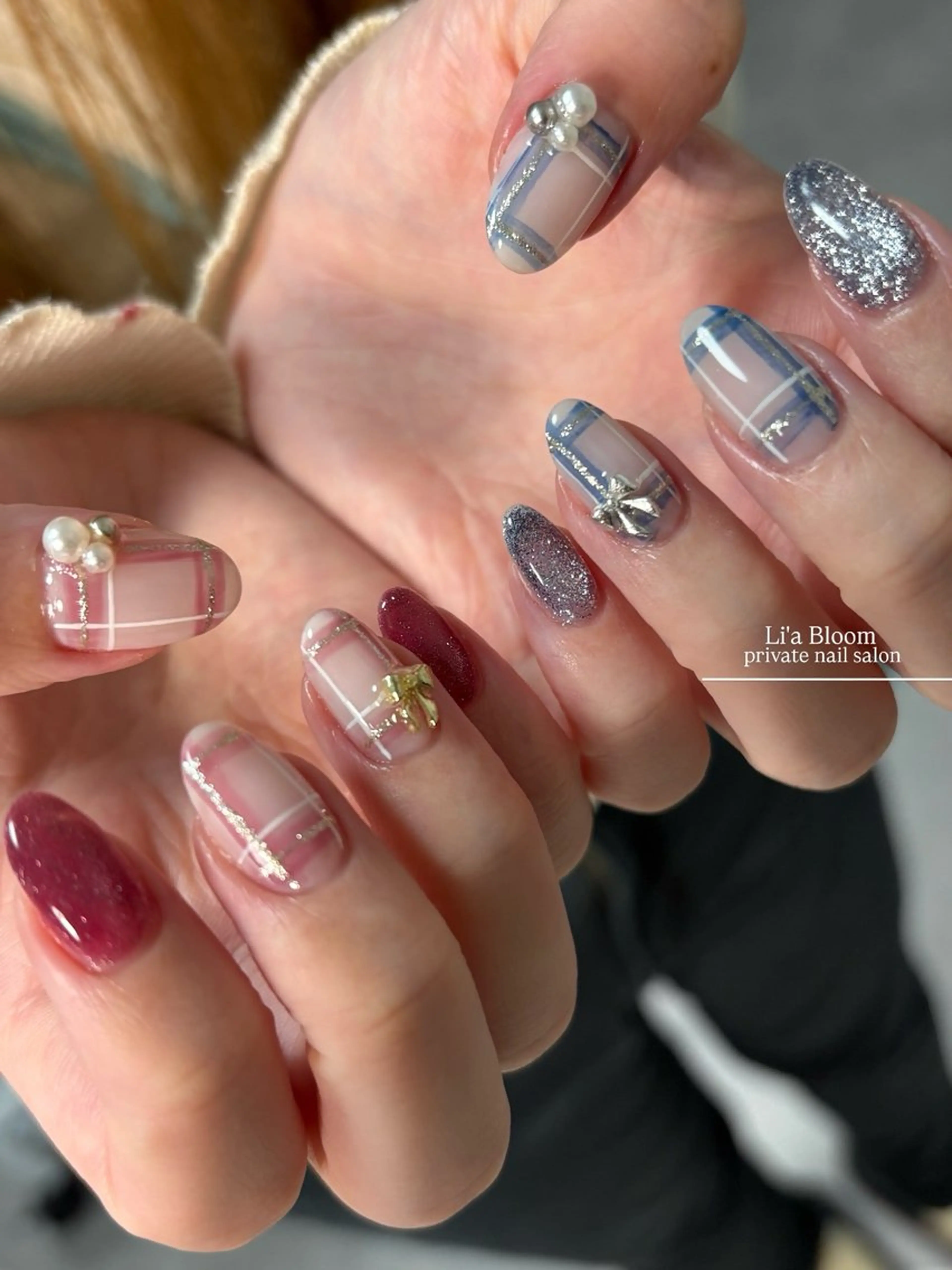 ネイル ハンドネイル Li'a Bloom所属・🦋🤍 madoka🤍のネイルデザイン