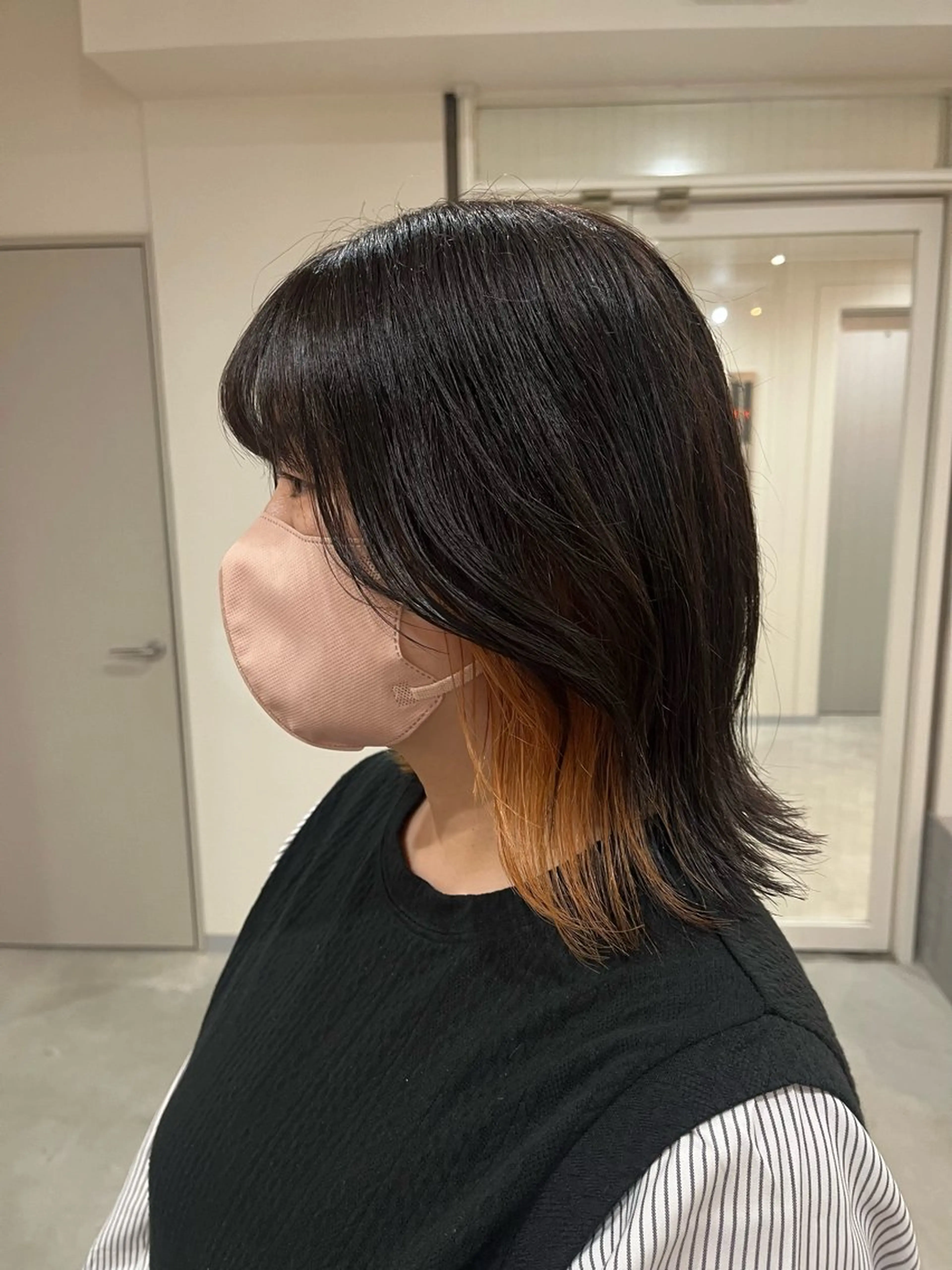 ミディアム カラー カット ヘアカラー トリートメント china/ボブ /ブリーチカラーのヘアスタイル