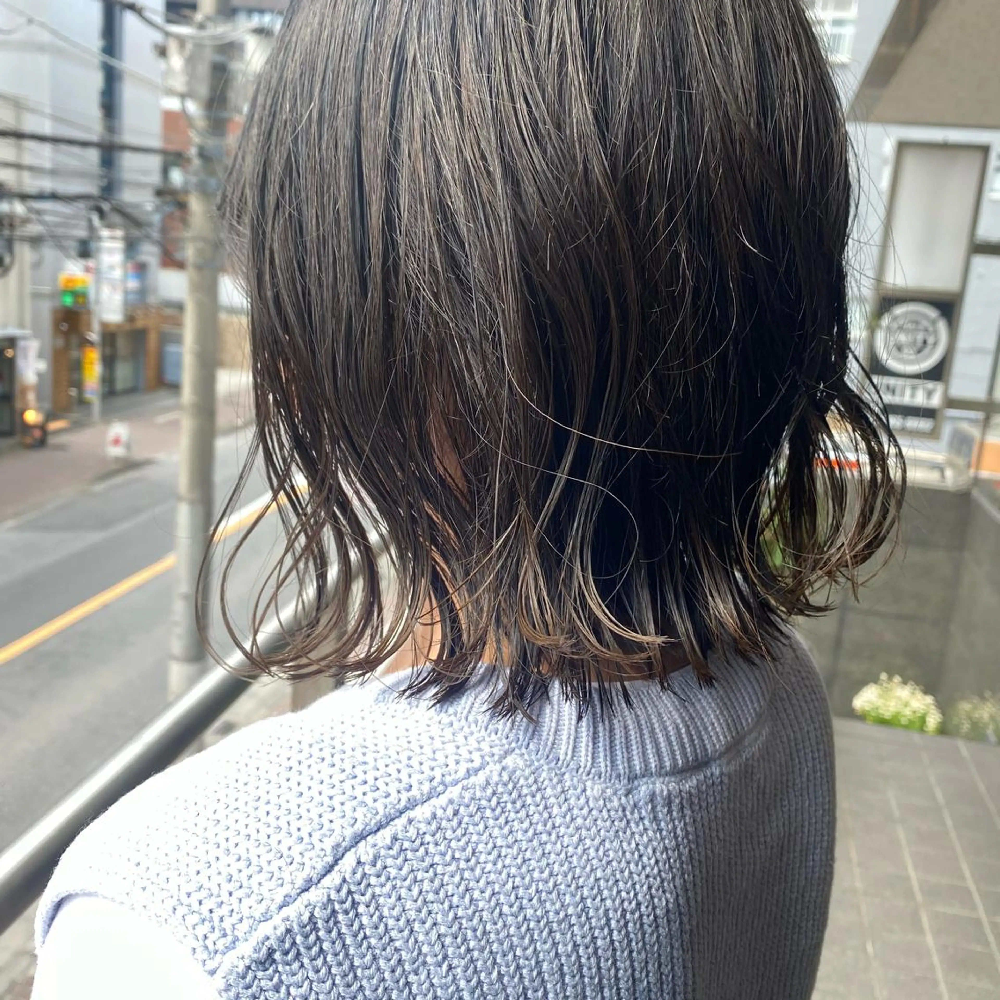 ショート 外ハネヘア ボブ/パーマ ミヒラケイタのヘアスタイル