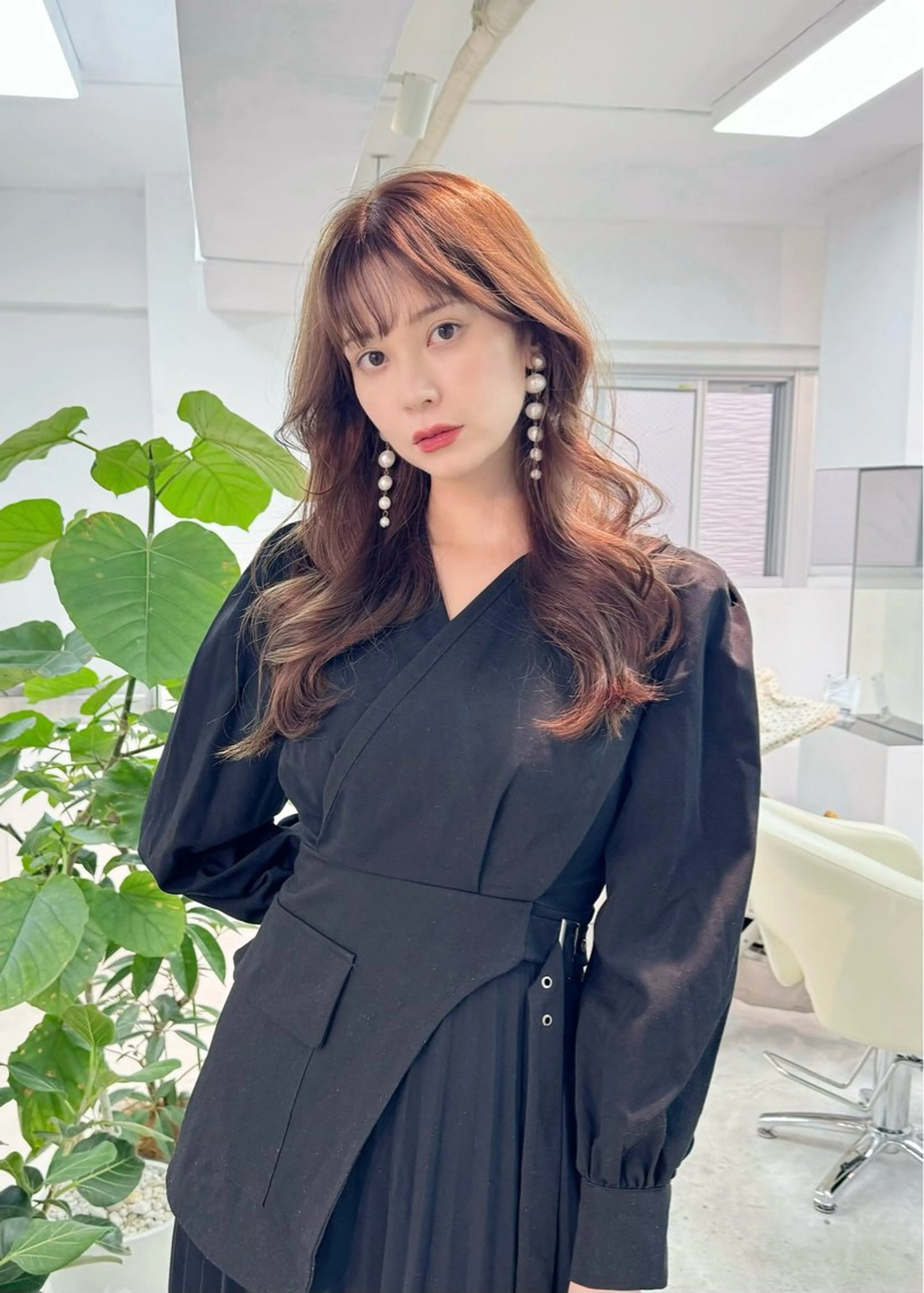 セミロング カラー パーマ ヘアアレンジ 🍀髪質改善 ケアカラーrootsのヘアスタイル