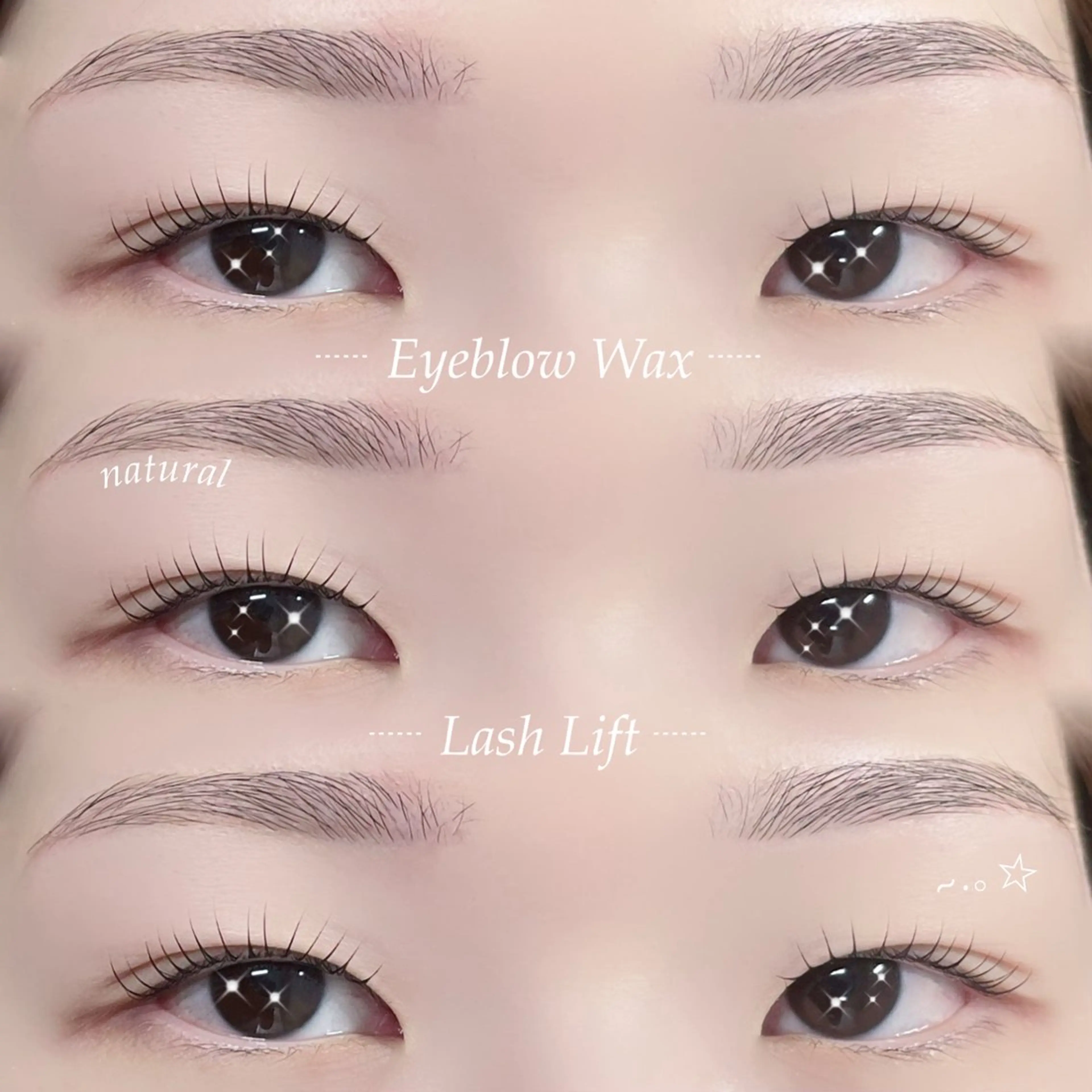 【 大人気 set menu 𝜗𝜚 】眉毛wax+パリジェンヌorまつ毛パーマの写真
