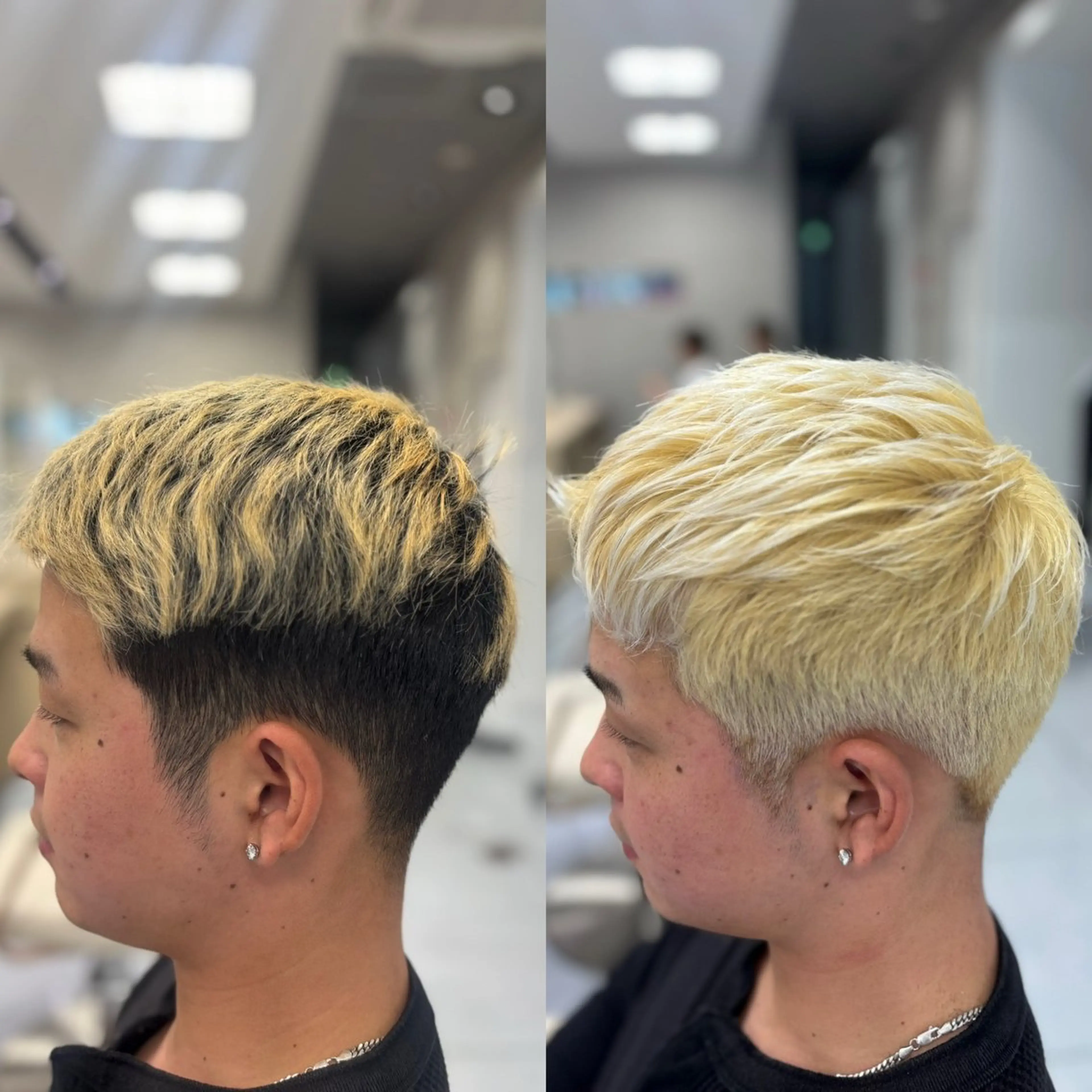 ショート カラー メンズ ヘアカラー メンズ特化韓国風 パーマスタイル/りんのヘアスタイル