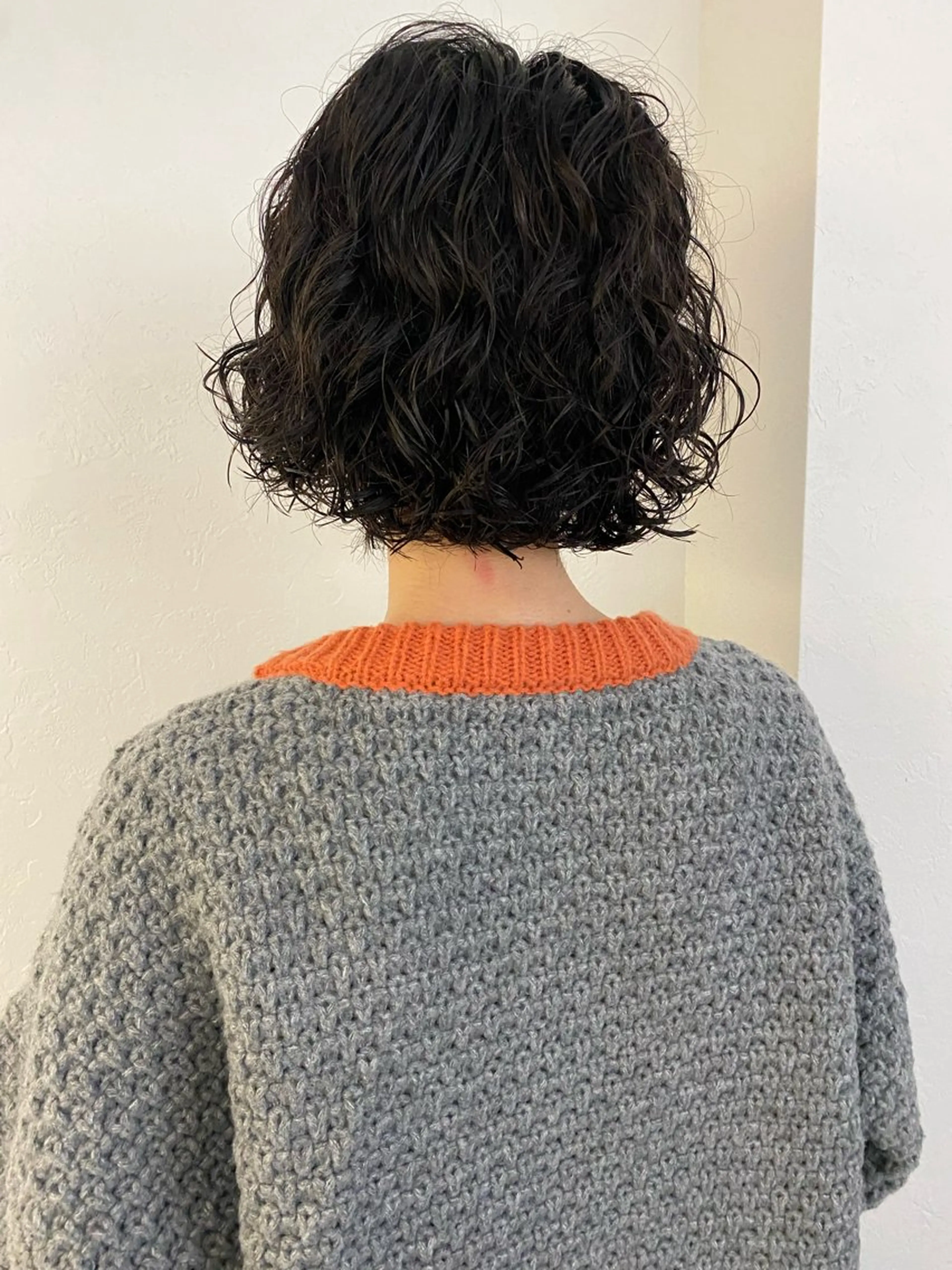 ショート カラー パーマ カット ヘアカラー パーマ トリートメント 森貴裕/ベージュ/ パーマ/オリーブのヘアスタイル