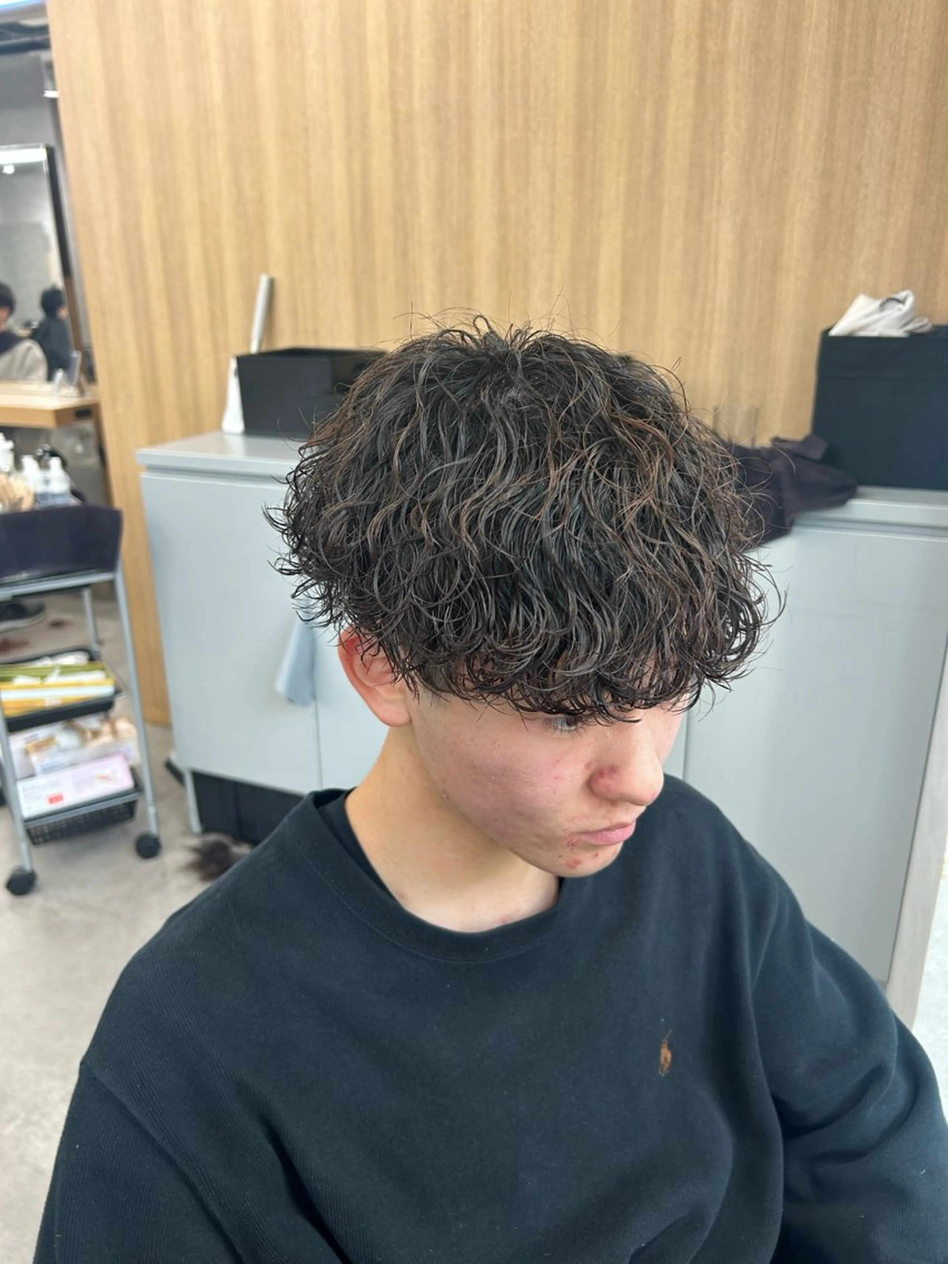 パーマ メンズ カット パーマ トリートメント ヘッドスパ ヘアセット イケメン製造機 🔥上原沙羅🔥のヘアスタイル