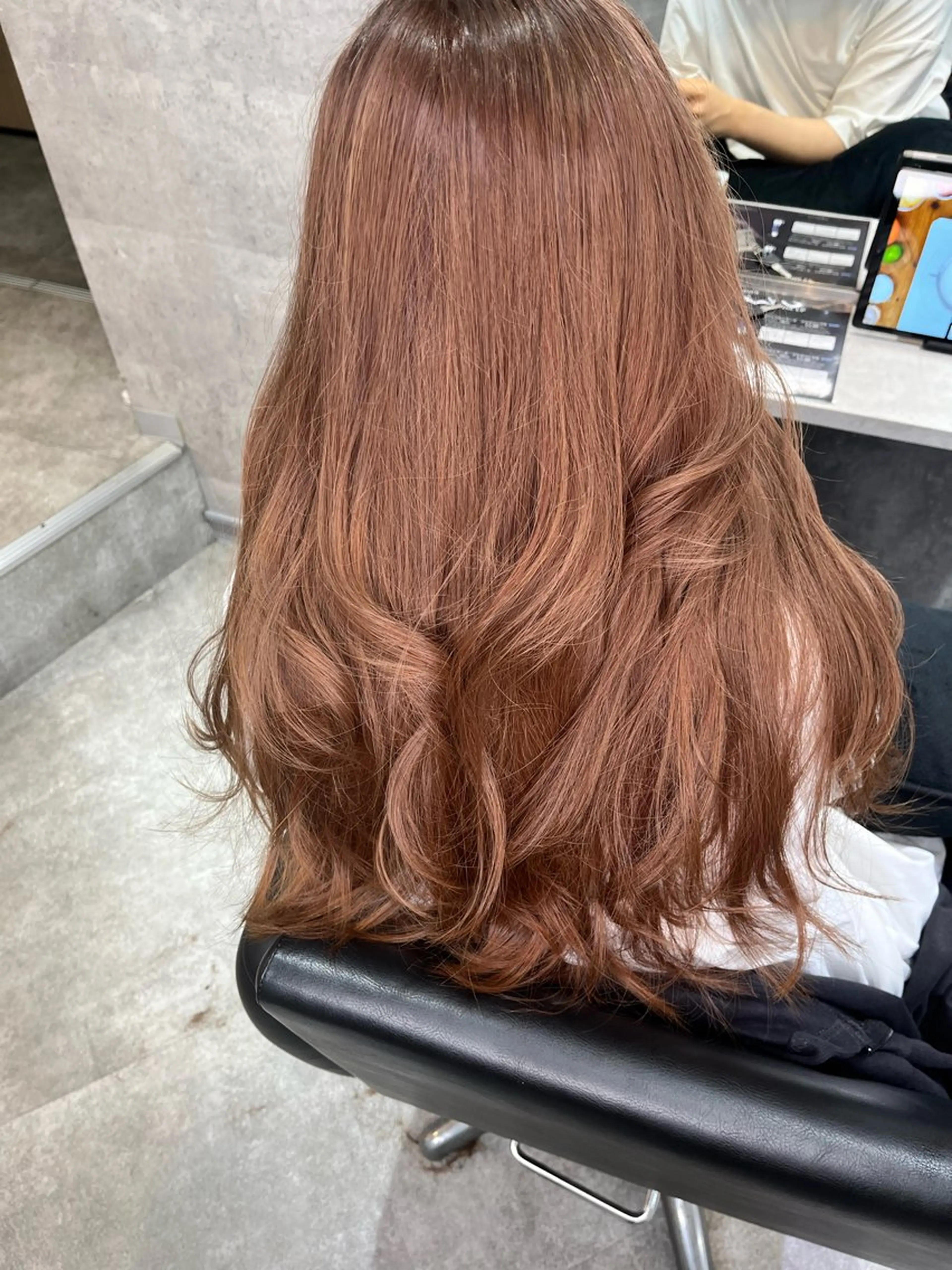 ロング カラー ダブルカラー 新宿のヘアスタイル