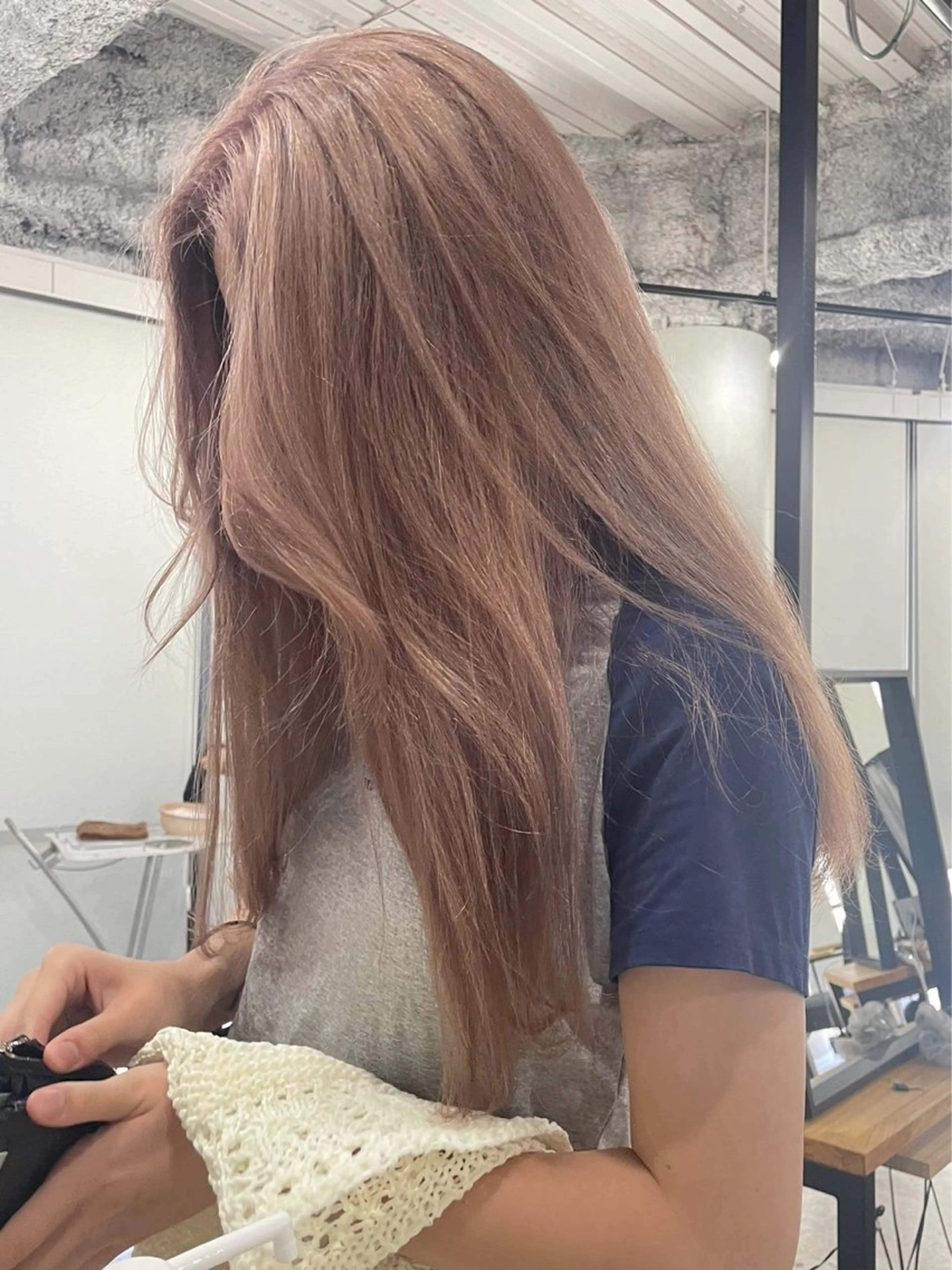 ロング 韓国風ヘア 梅田韓国ヘア kiara🩷彡のヘアスタイル