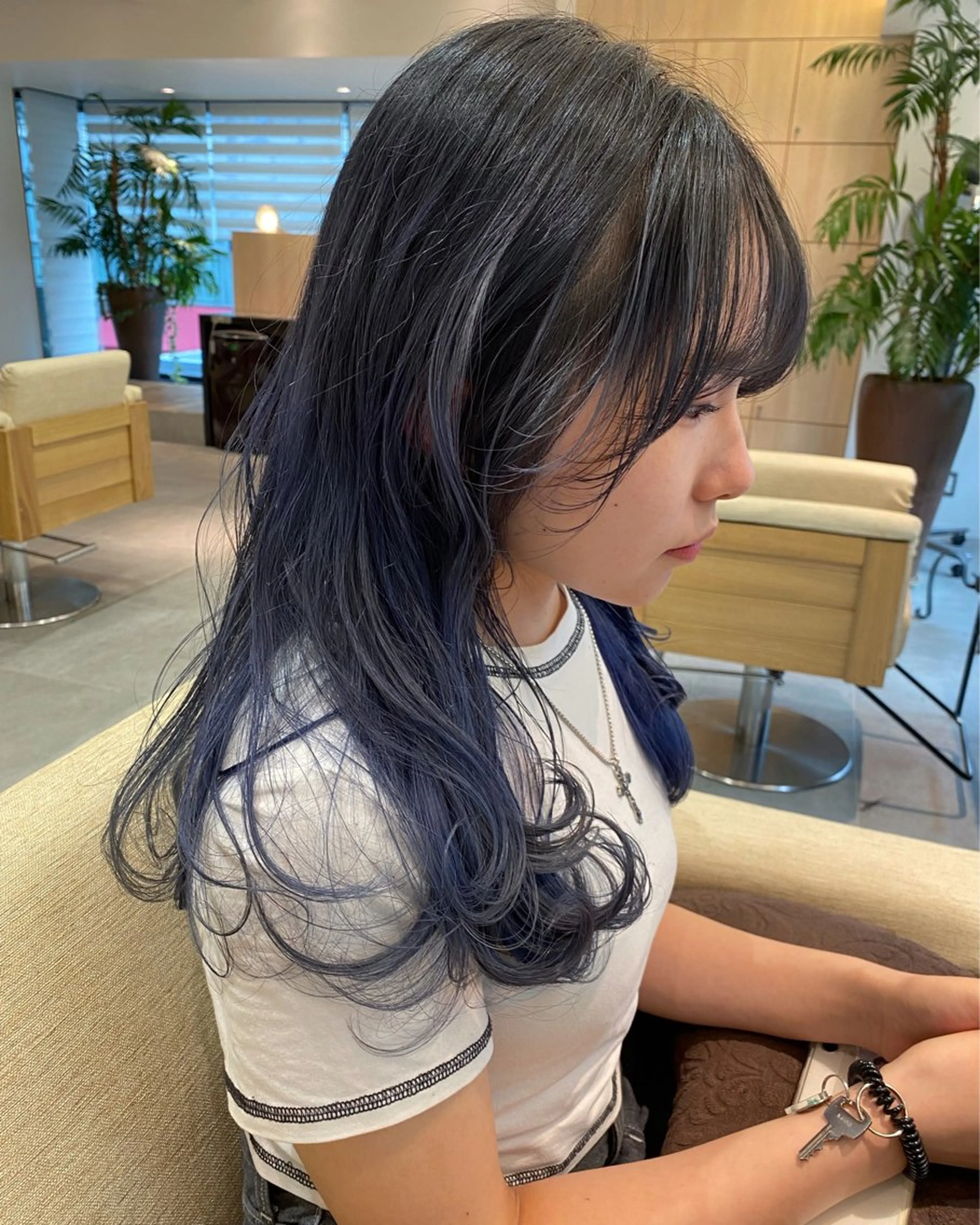 セミロング カット ヘアカラー sea's所属・ヒラカホ/矢場町/ ブリーチ/似合わせのヘアスタイル