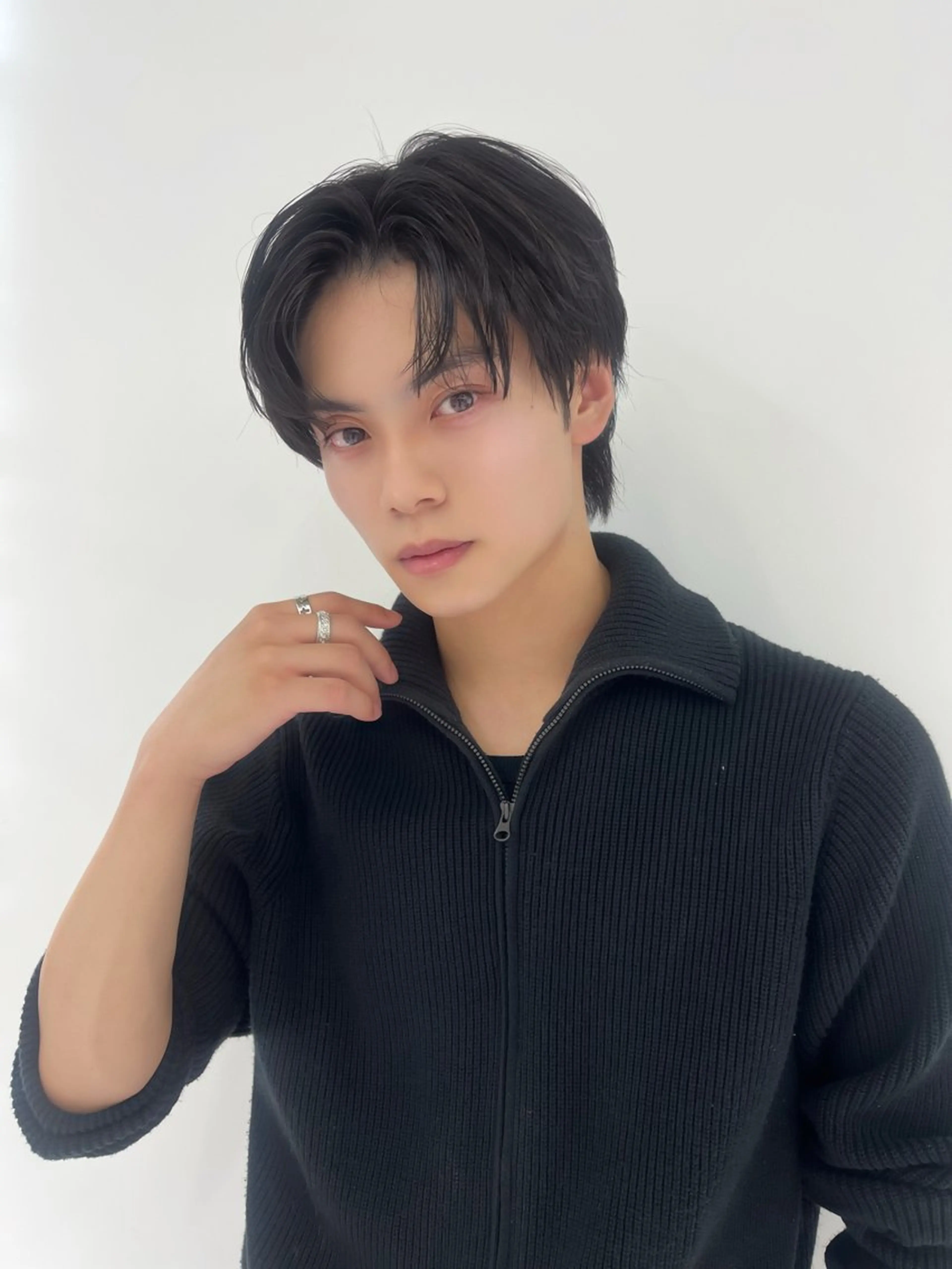 パーマ メンズ カット パーマ メンズセンターパート 池袋/wakanaのヘアスタイル