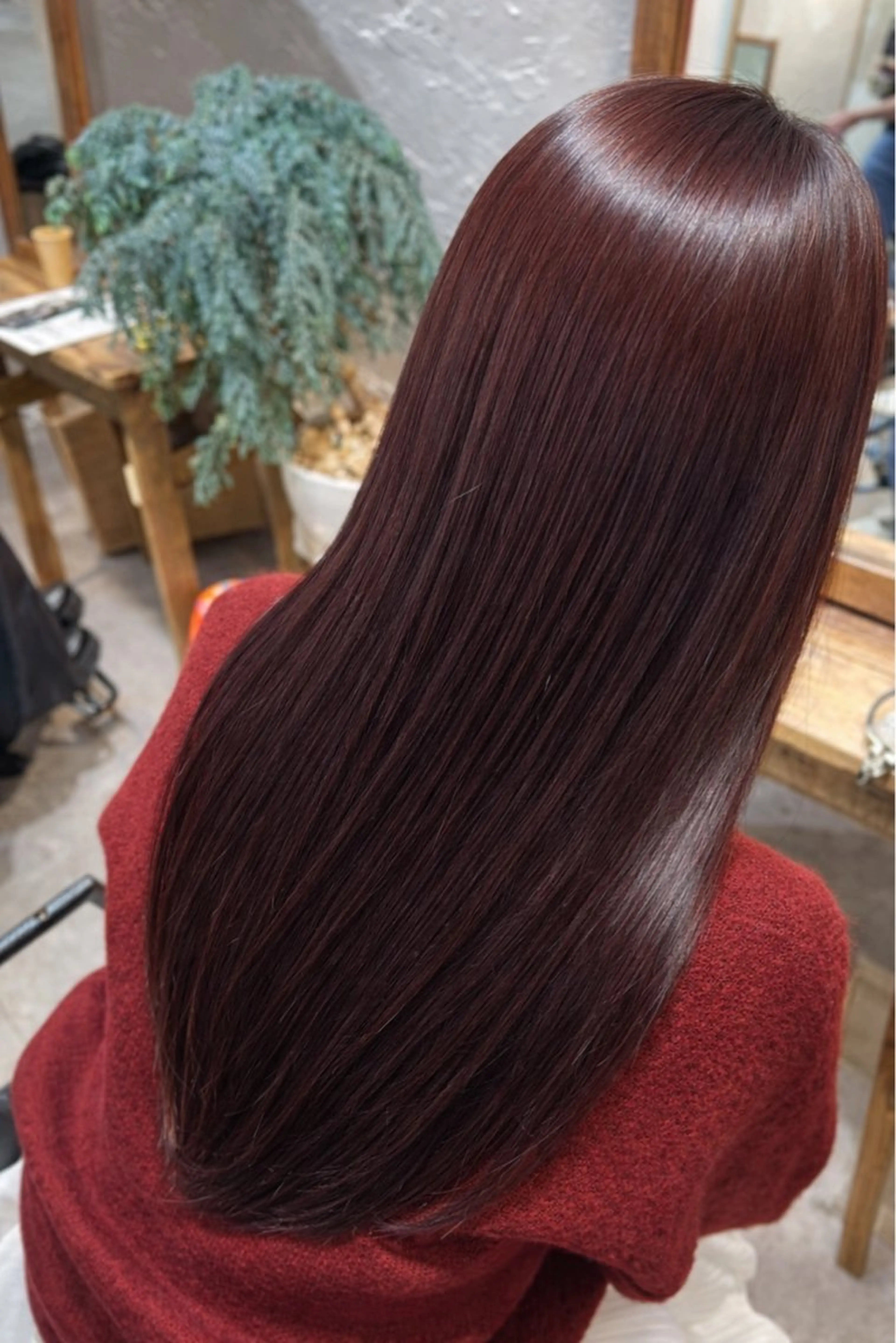 【癖が気になる方】髪質改善ストレートカラーの写真