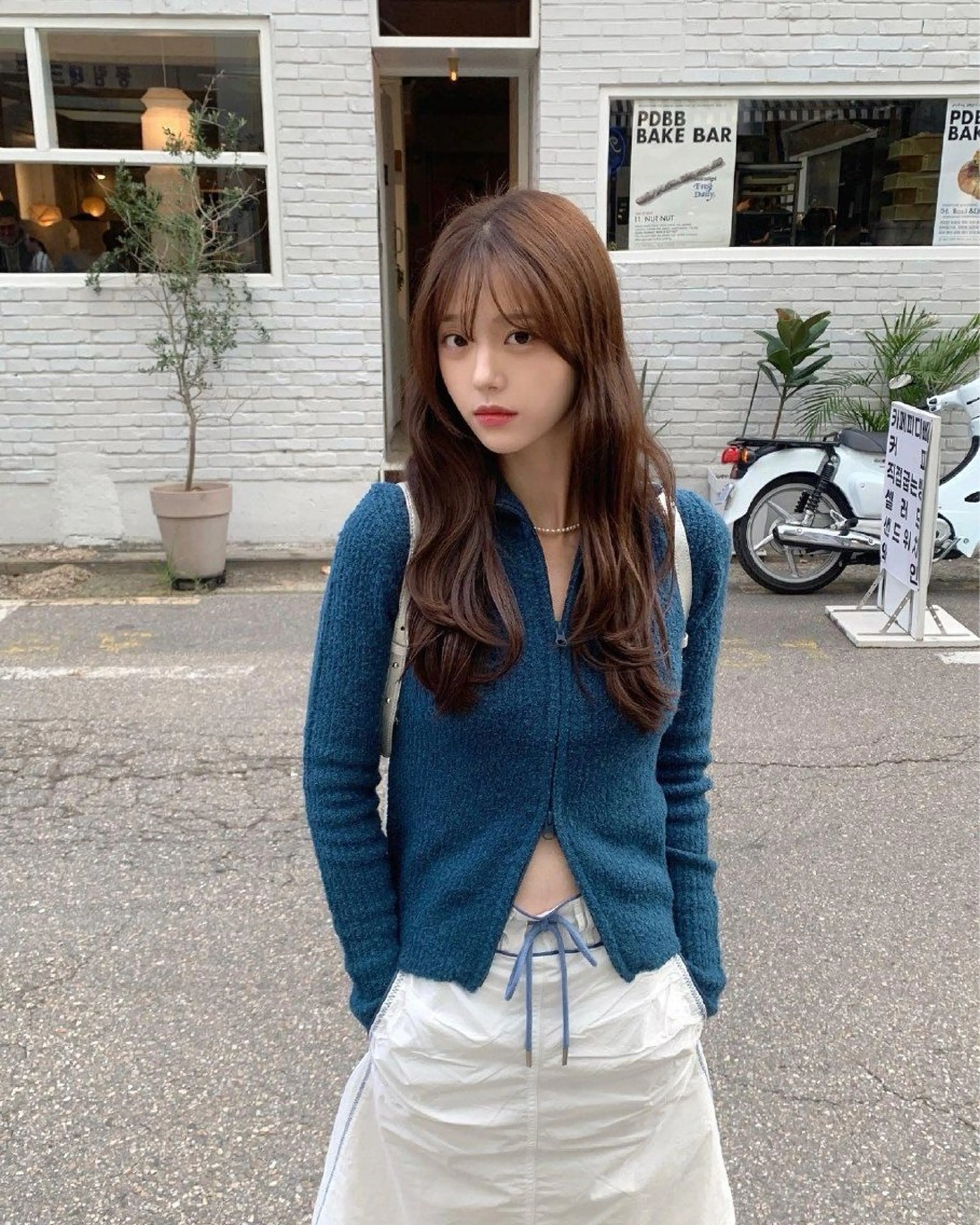 ロング カラー カット ヘアカラー トリートメント 莉乃/縮毛矯正/髪質 改善/艶カラーのヘアスタイル