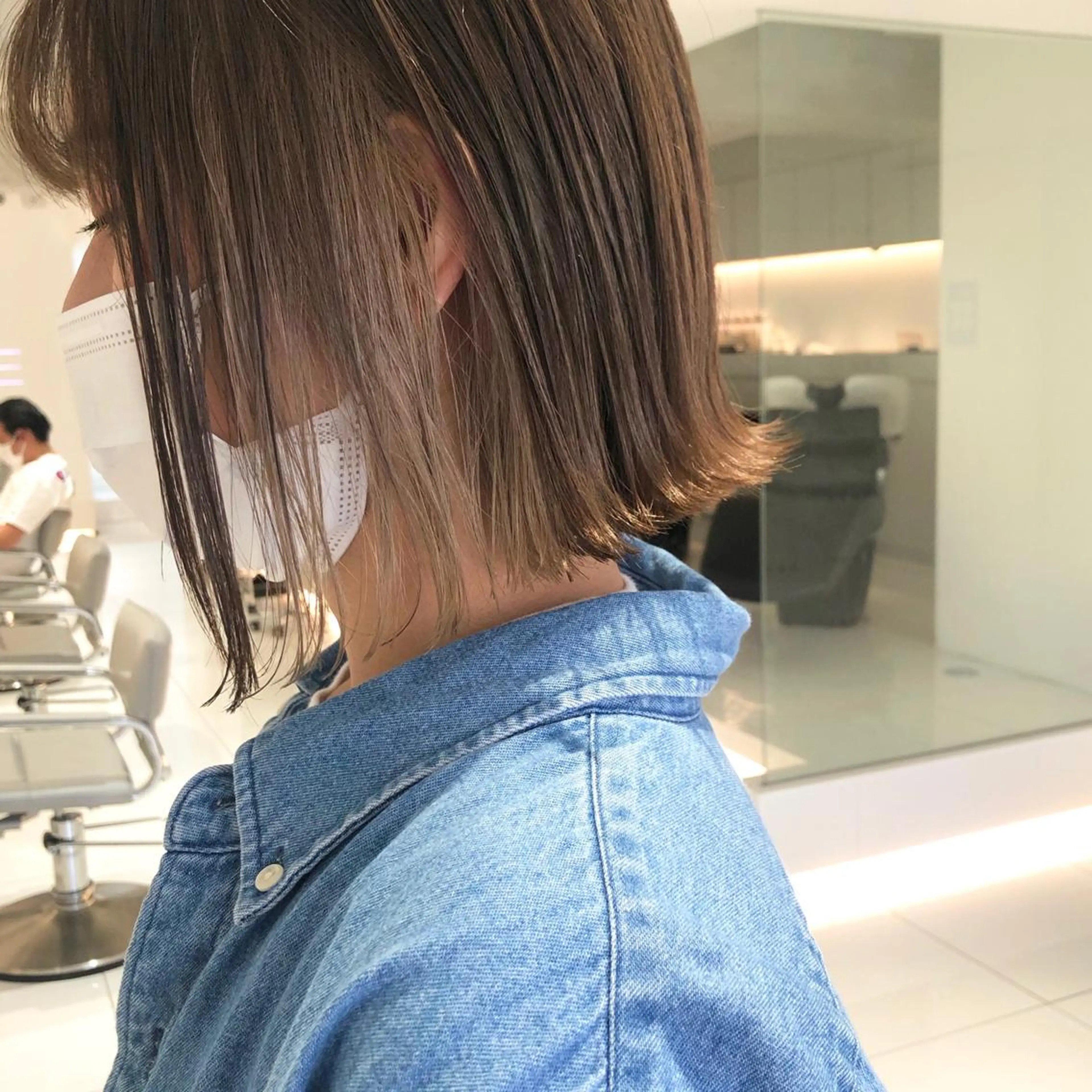 【🌟ご新規様限定🌟】イヤリングカラー（耳周りインナーカラー）・フルカラー付き✨（ブロー込み）の写真