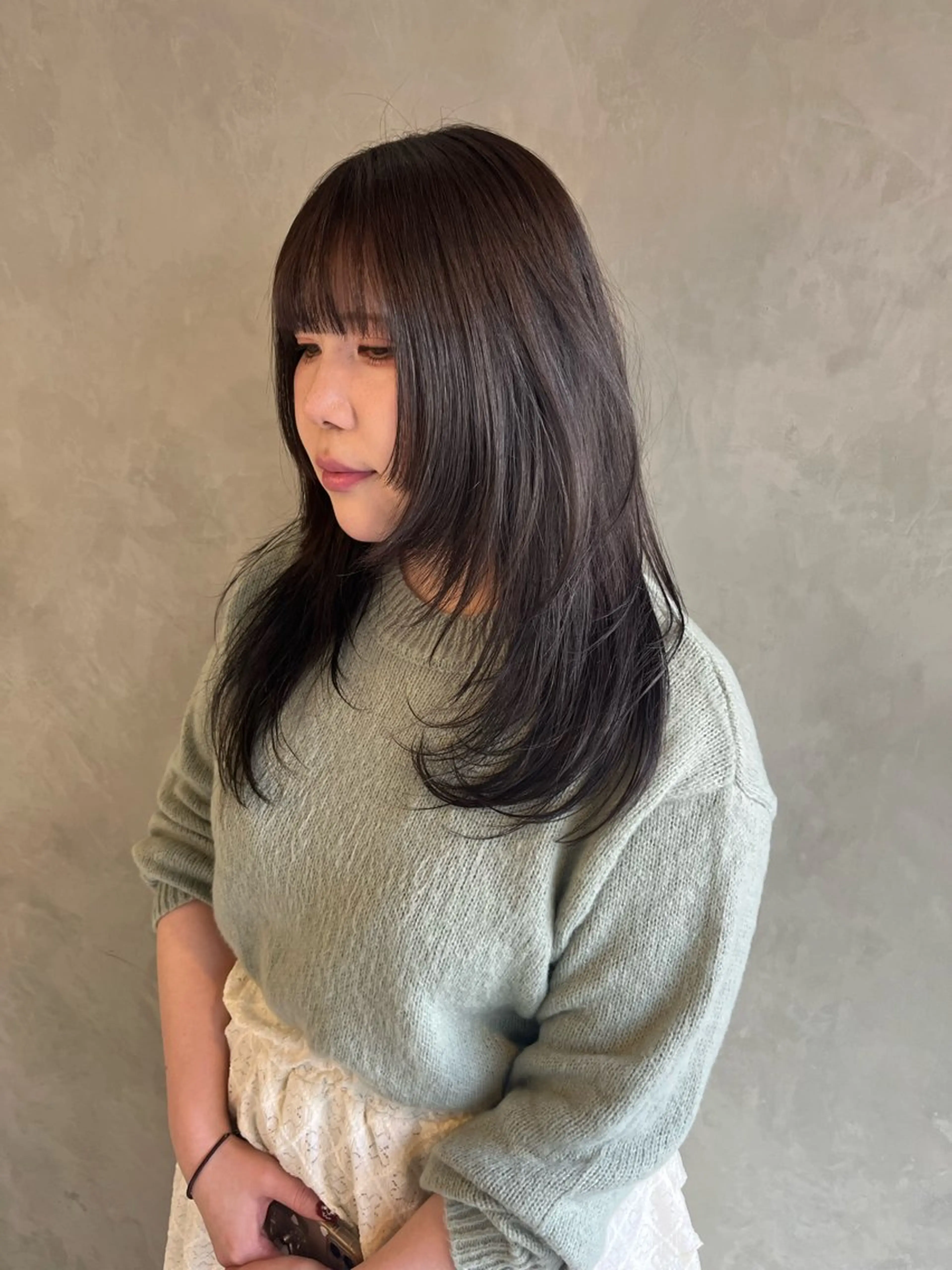 セミロング レイヤーカット カット カワイ ヒトシ☀️ #韓国メンズヘアのヘアスタイル