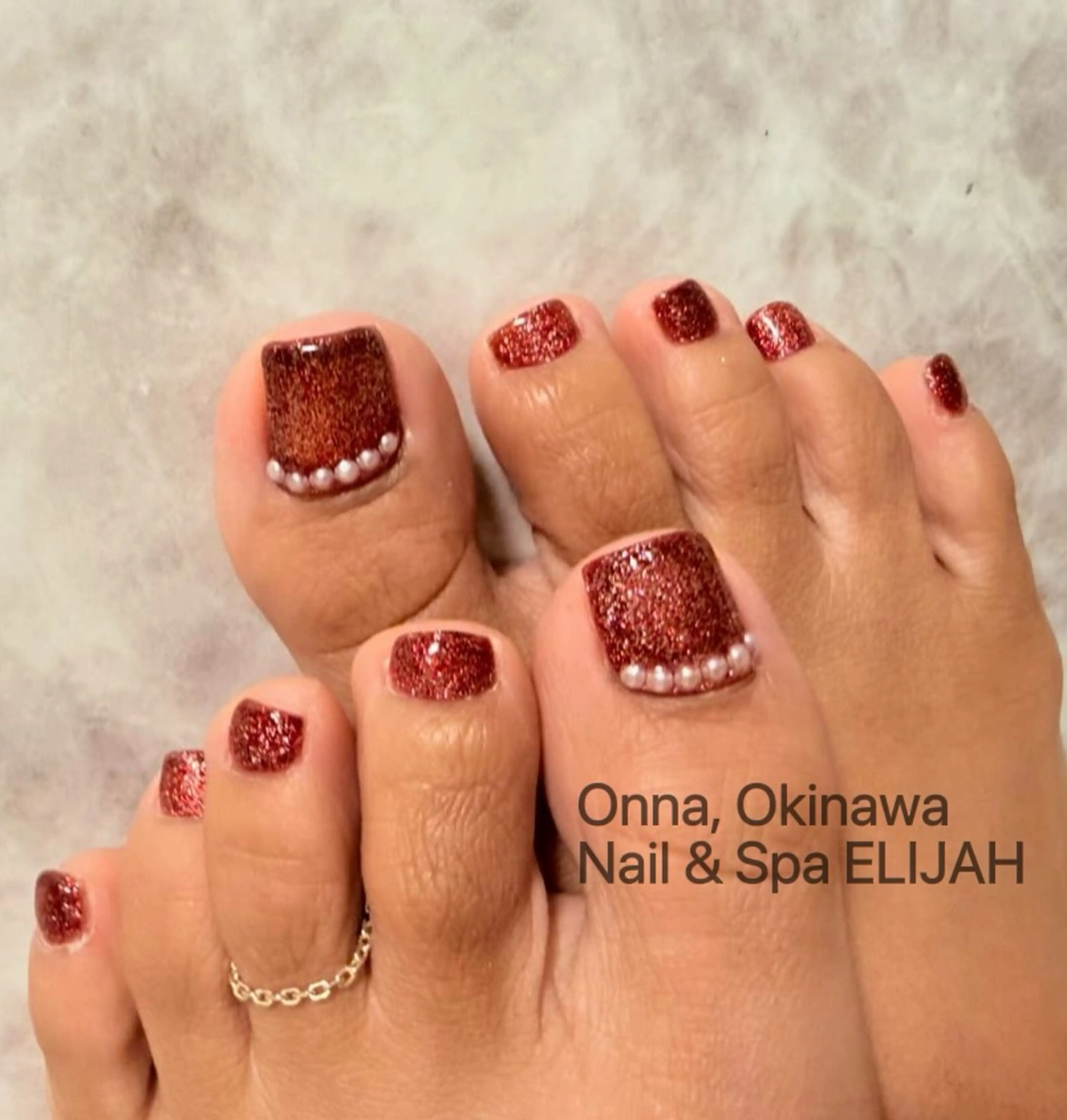 ネイル フットネイル Nail & Spa ELIJAH(ネイルアンドスパイライジャ)所属・ダンラップ新里 友簣乃のネイルデザイン