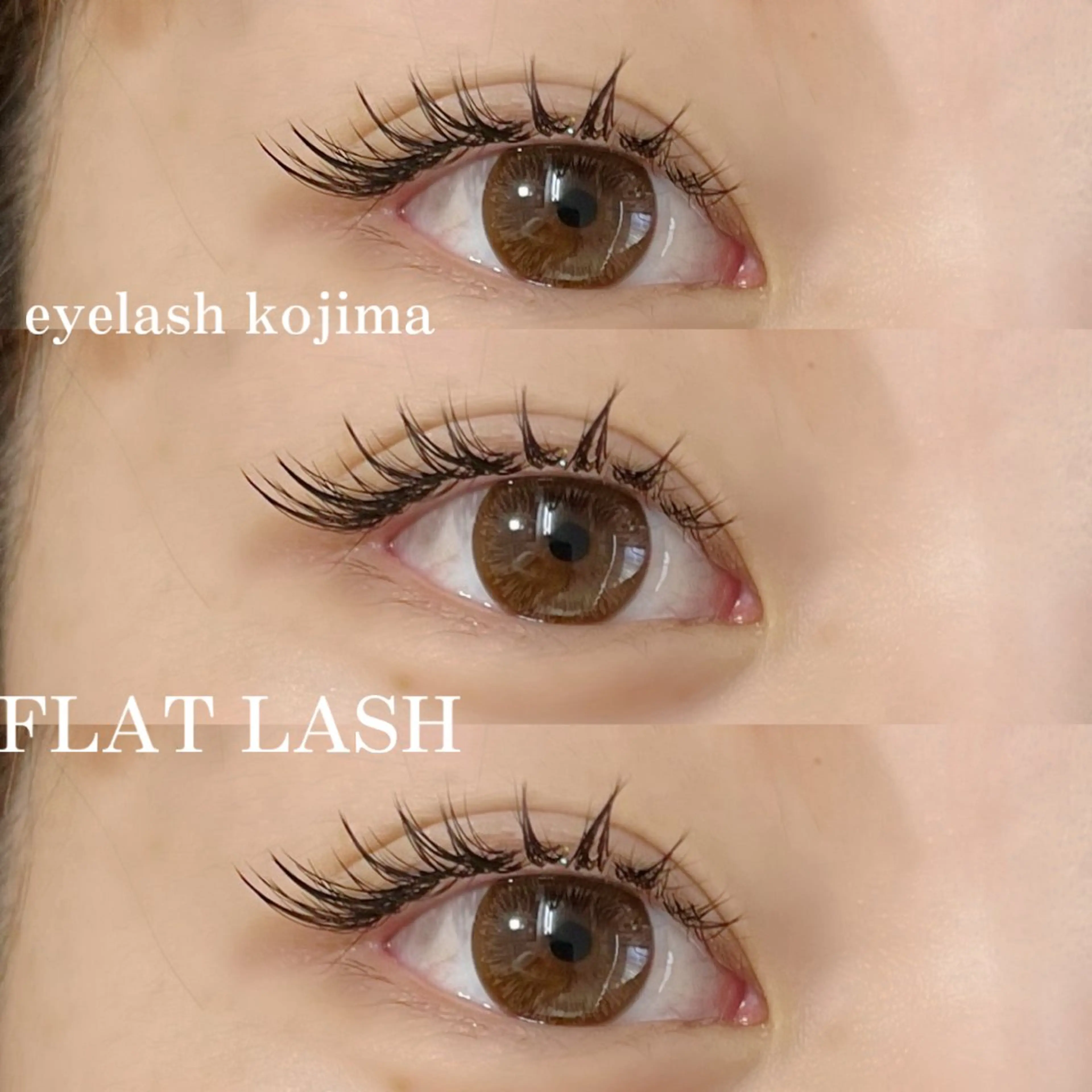 マツエク・マツパ フラットラッシュ Trinity eyelashのマツエク・マツパデザイン