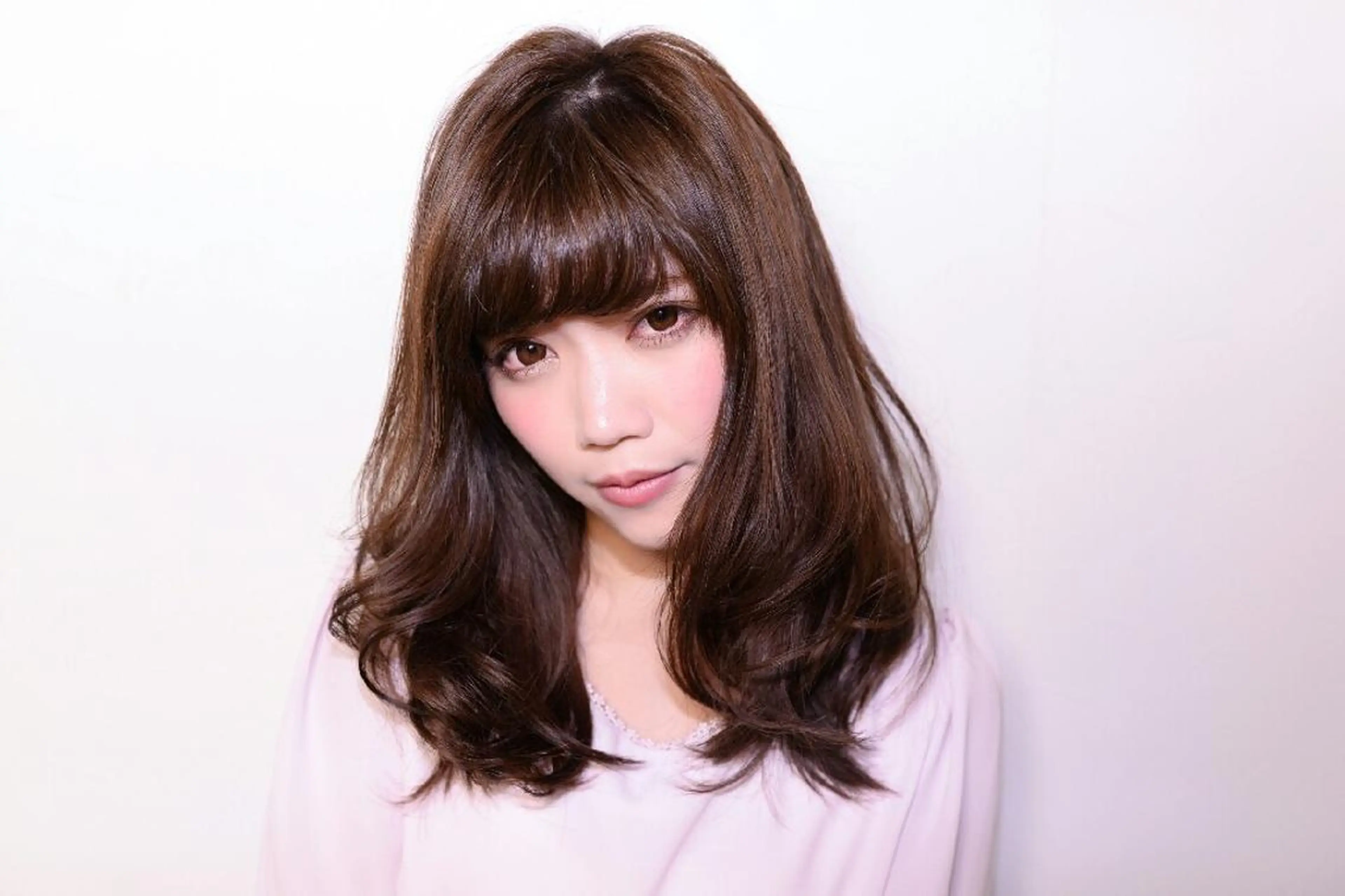 ミディアム カラー belta 姫路山吹 カラーモデル募集のヘアスタイル