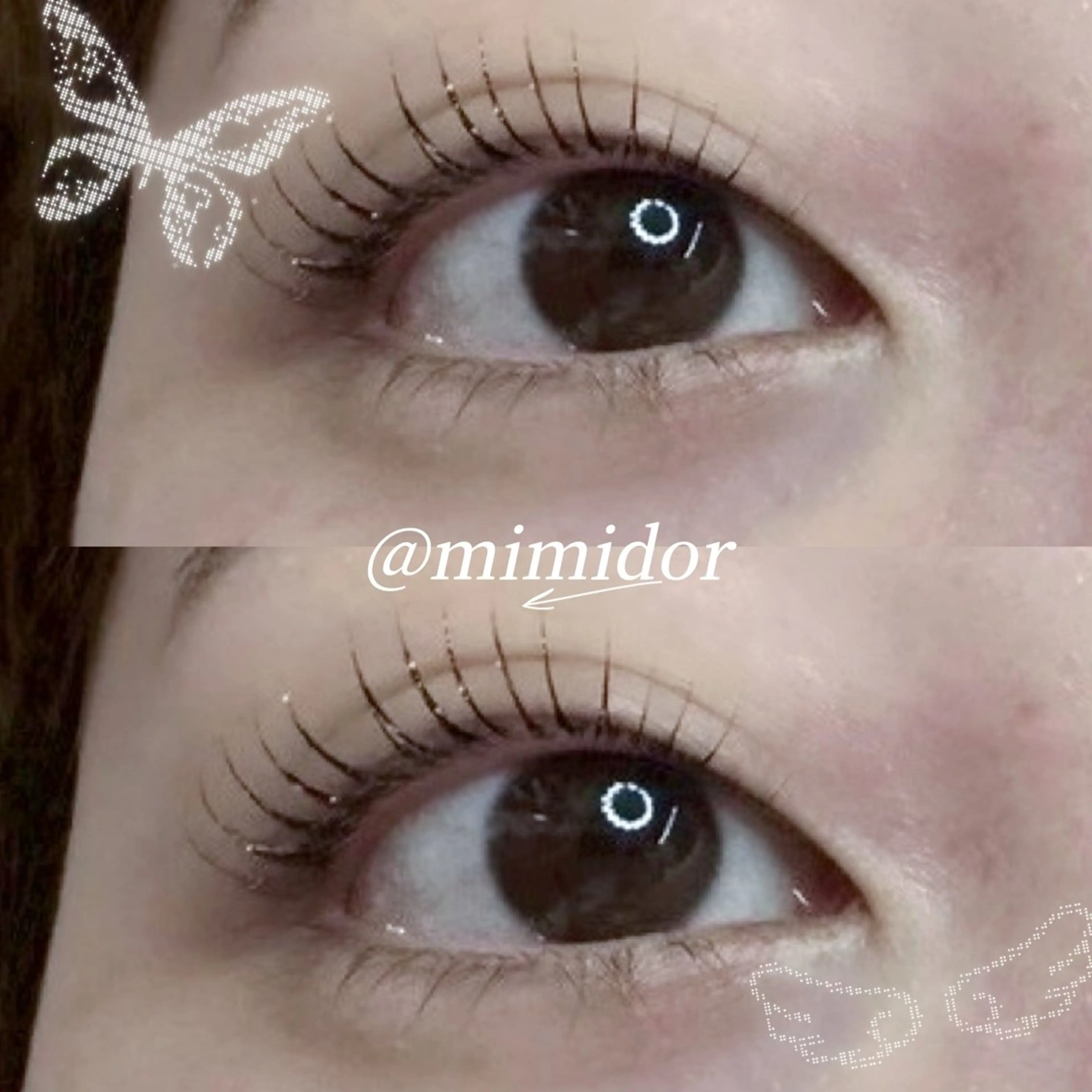 マツエク・マツパ キュート マツパ マリーテレジア博多 三丁目🐰UMENOのマツエク・マツパデザイン