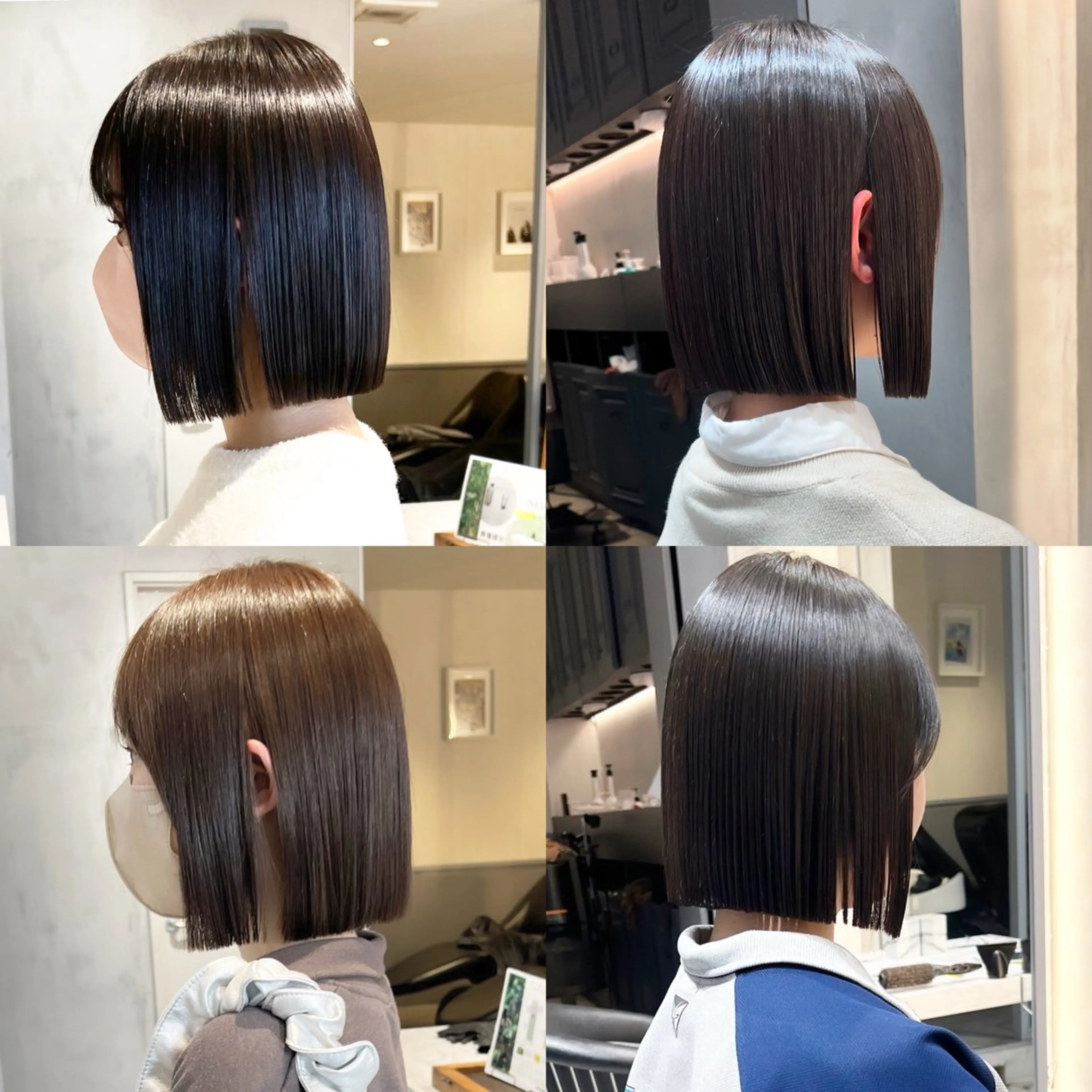 ショート カット 縮毛矯正 トリートメント ボブ/縮毛矯正/ 高嶋 優のヘアスタイル