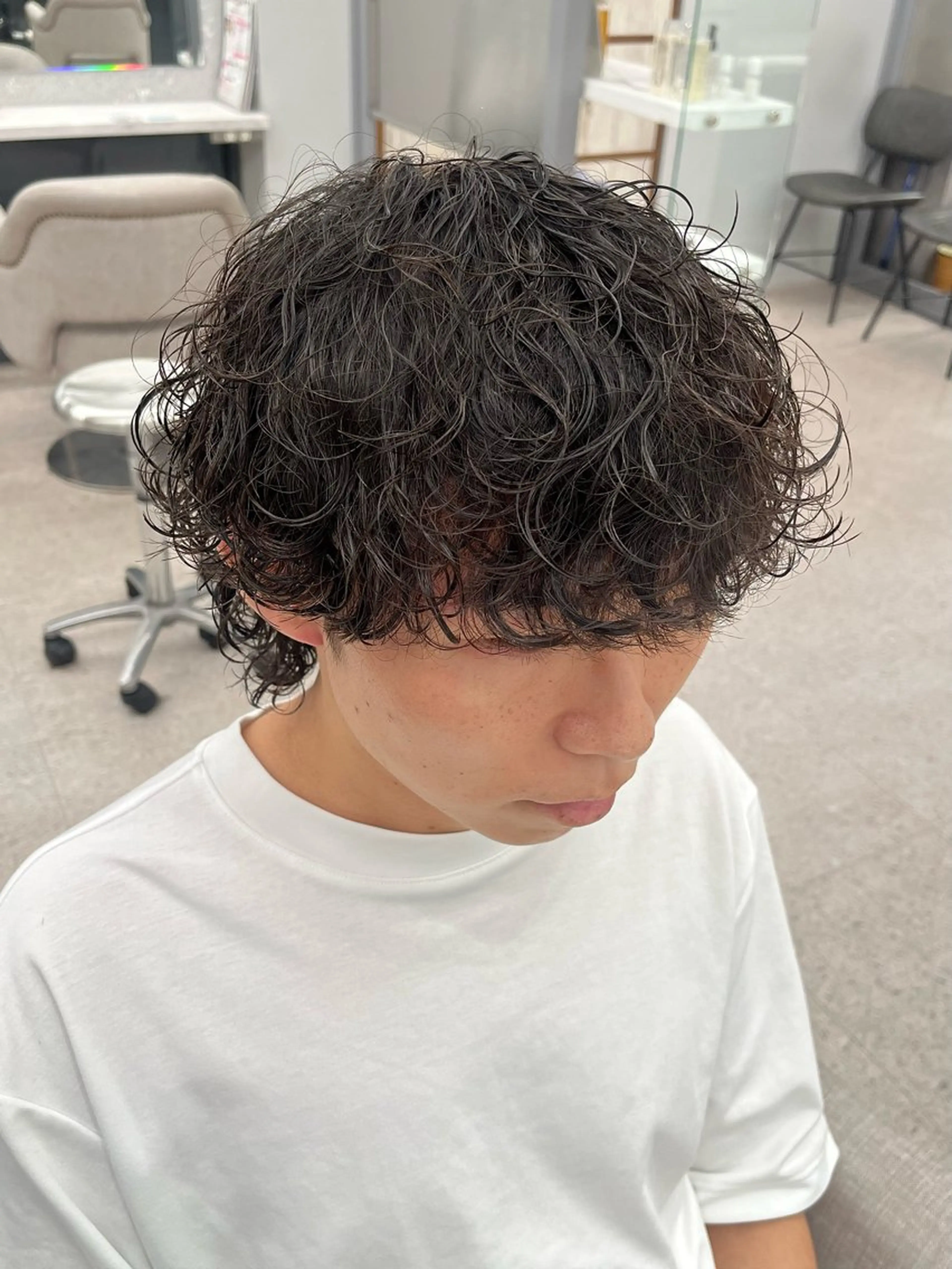 パーマ メンズ メンズパーマ 波巻きパーマ メンズウルフカット ウルフカット カット パーマ 🍐シャドウパーマ メンズ特化/守岡🍐のヘアスタイル