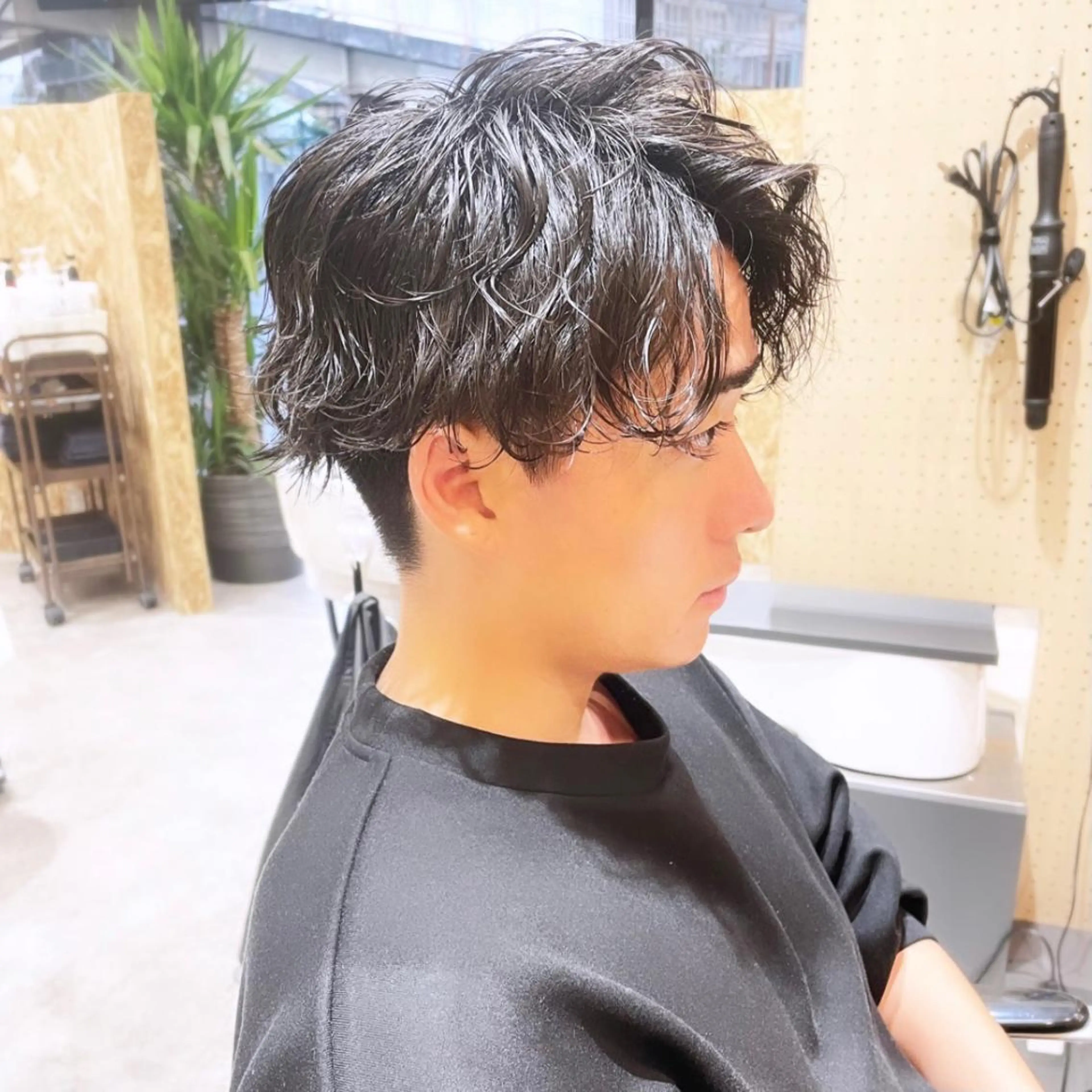 メンズ メンズパーマ 波巻きパーマ 🦋韓国系指名No1 店長/圓山 祐也🦋のヘアスタイル