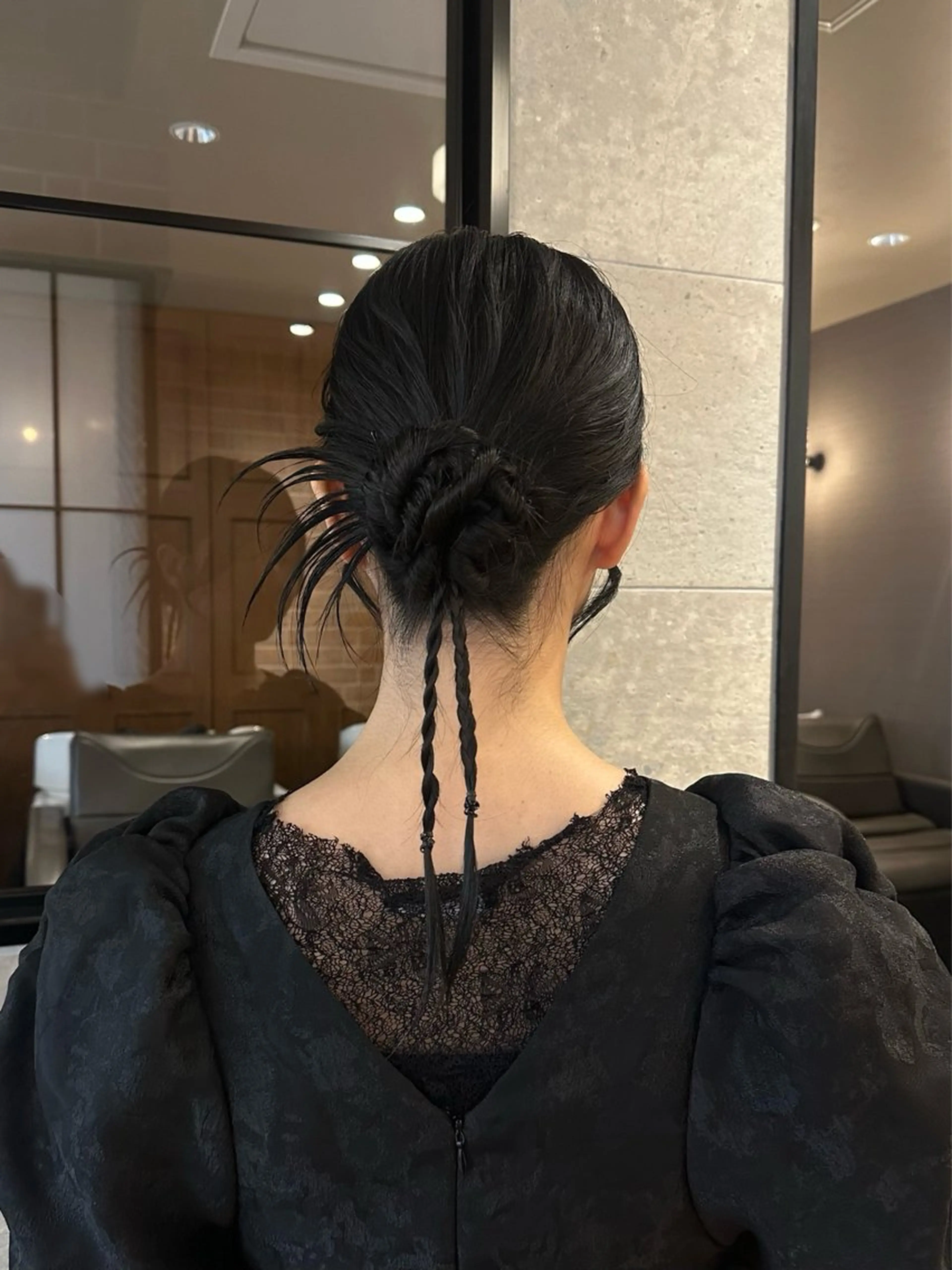 【9時台早朝料金無料✨】式典やイベントに🫧ハーフアップ or フルアップアレンジ🎀お呼ばれヘアに最適🩷💜の写真