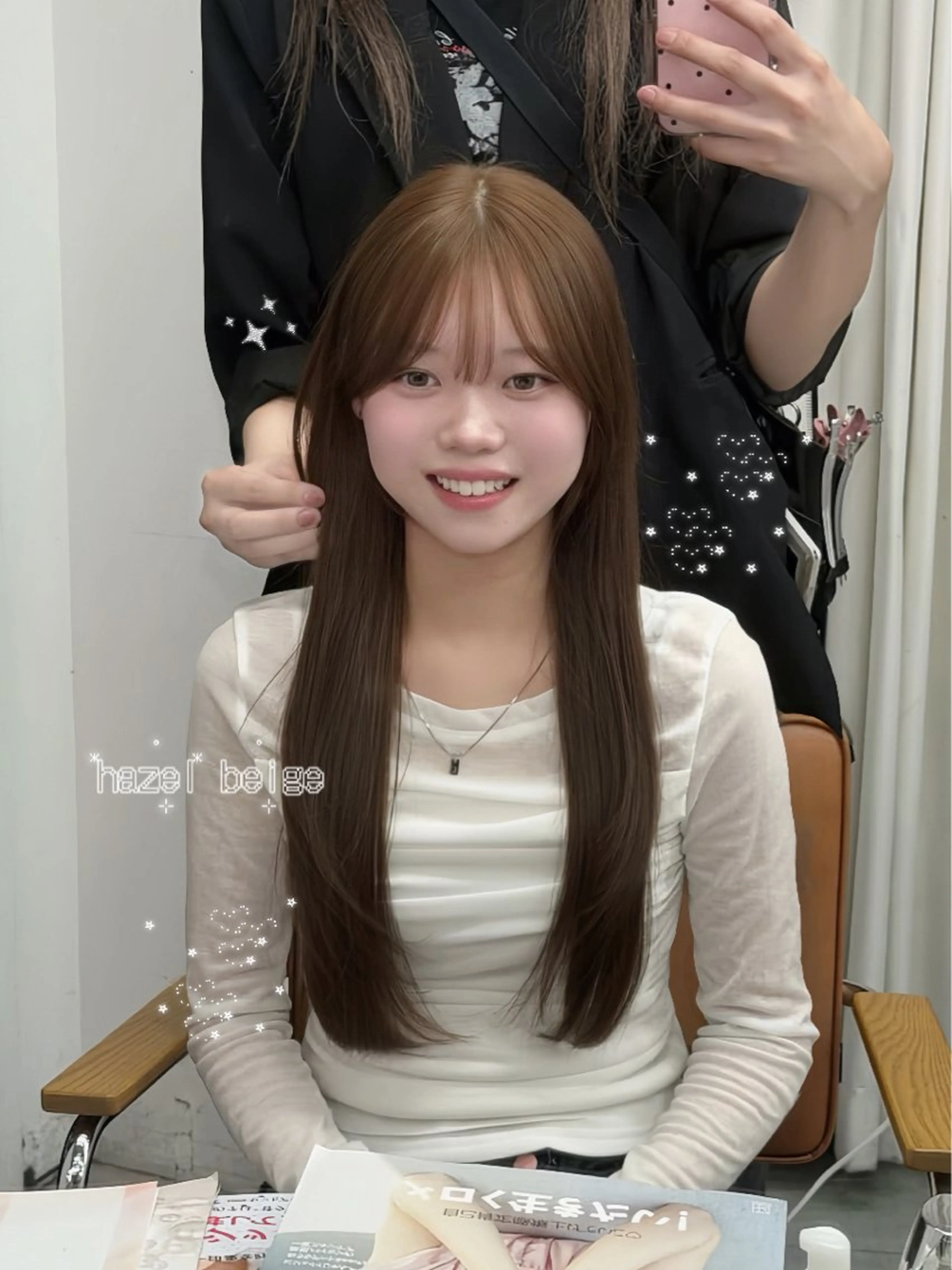 ロング カラー 韓国系艶髪🎀 miyuuのヘアスタイル