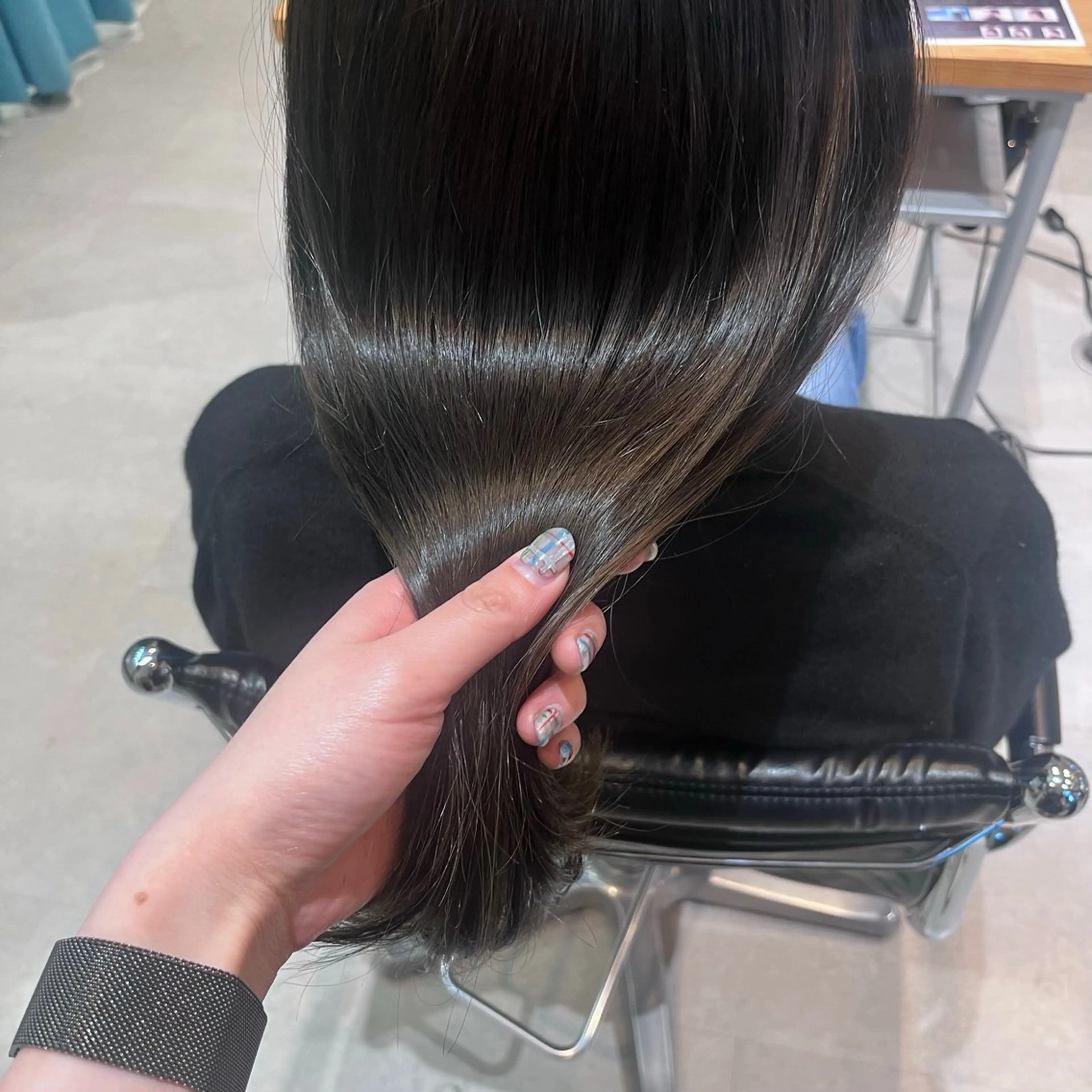 セミロング RIN 京都美容室 ✴︎透明感カラー✴︎のヘアスタイル