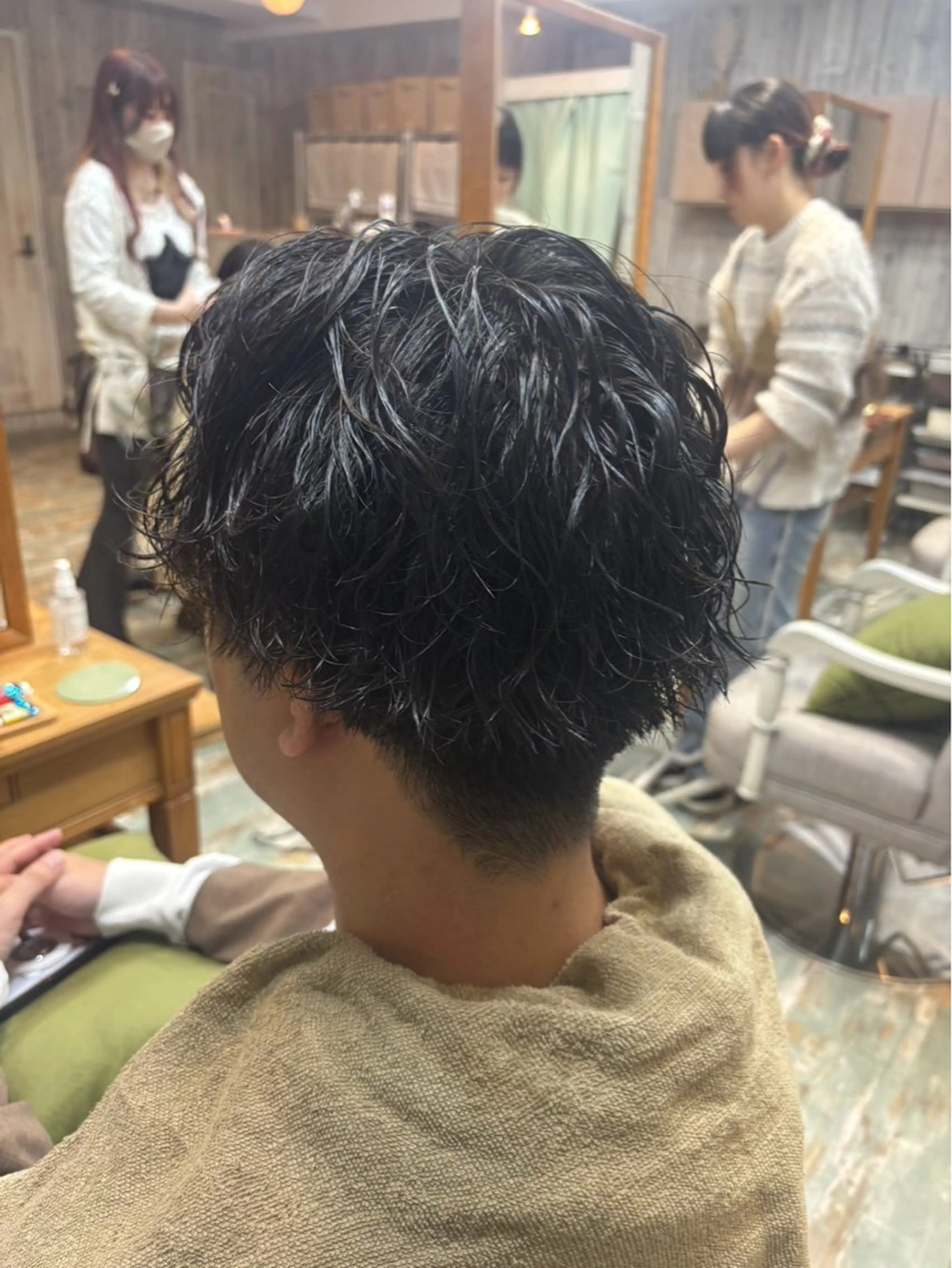 メンズ カット パーマ 林 美里のヘアスタイル
