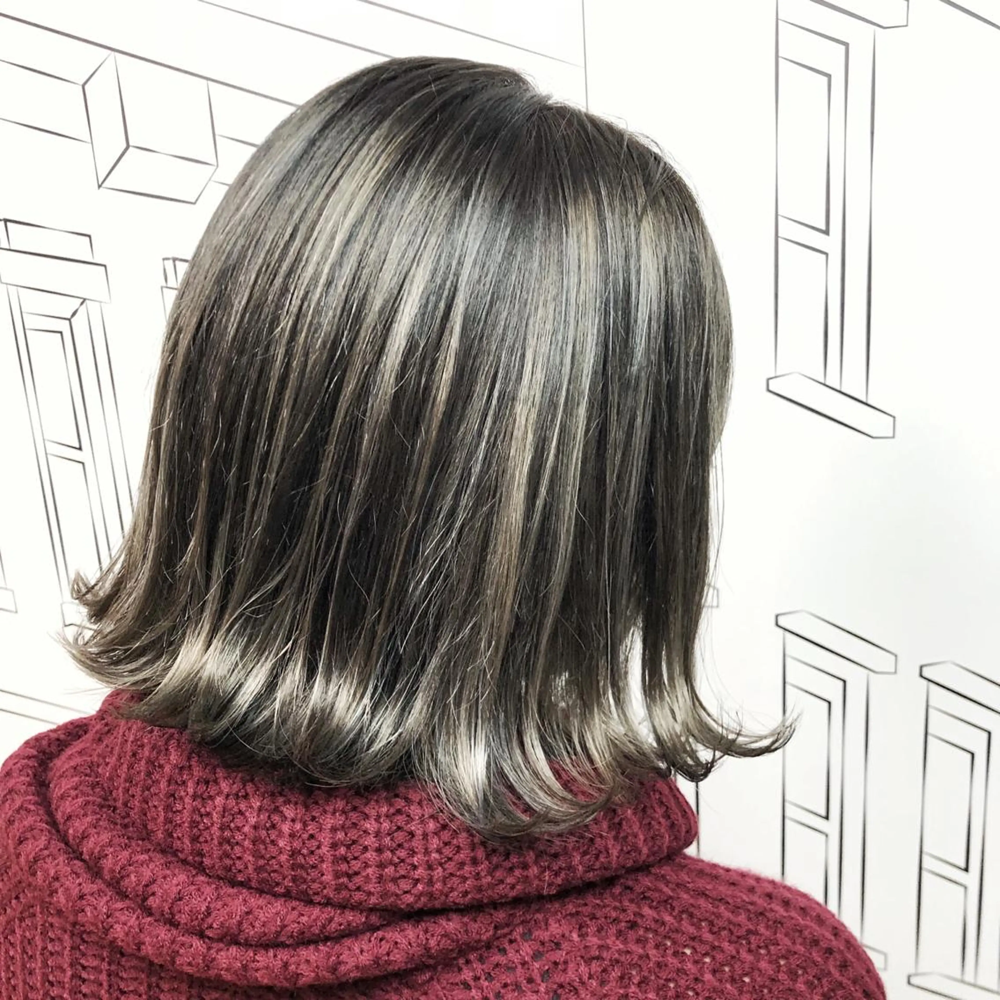 ミディアム カラー ハイライトカラー ハイライト レイヤー⭐️カラー ⭐️平川雅史のヘアスタイル