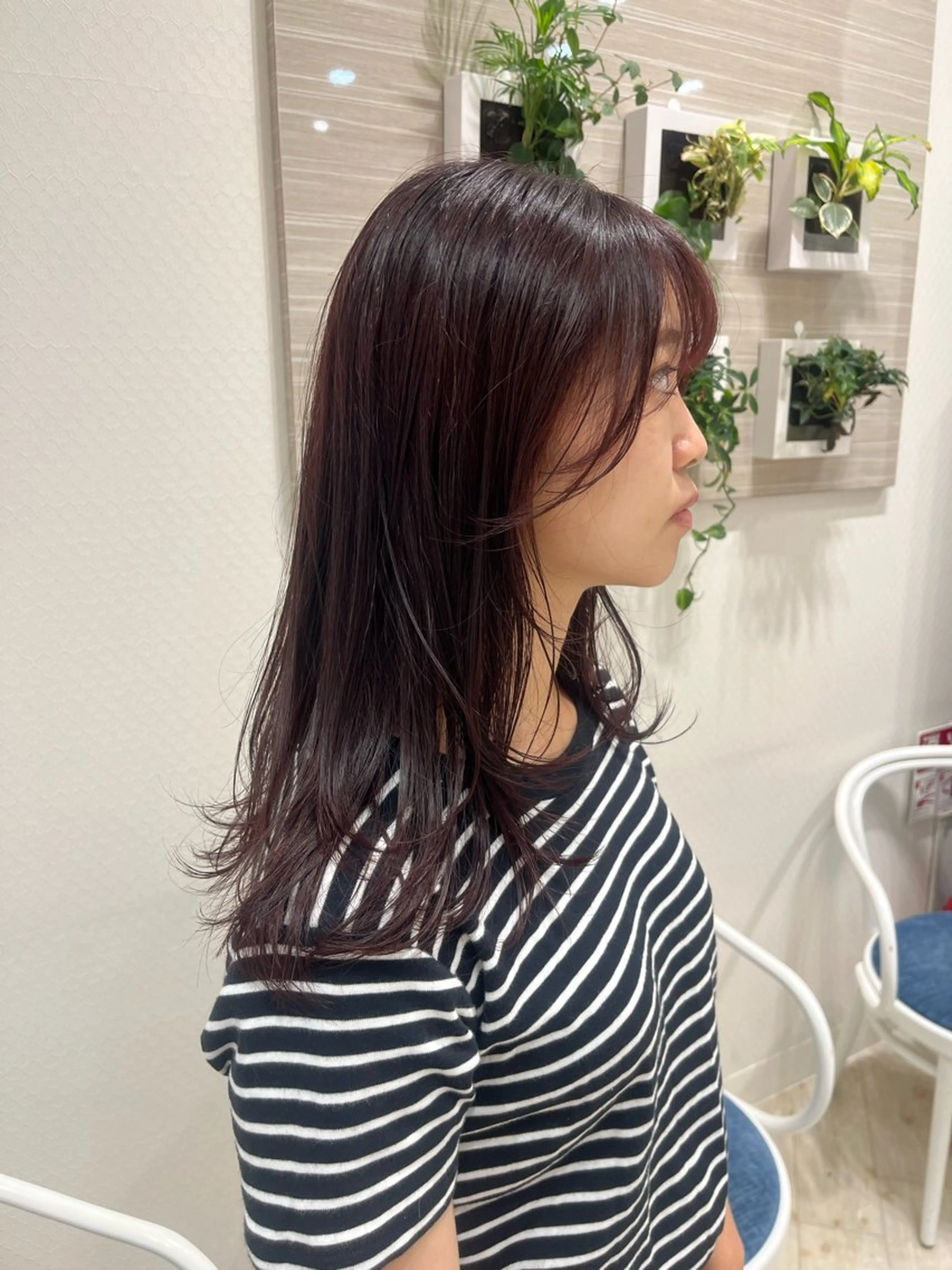 セミロング 福田 しずくのヘアスタイル