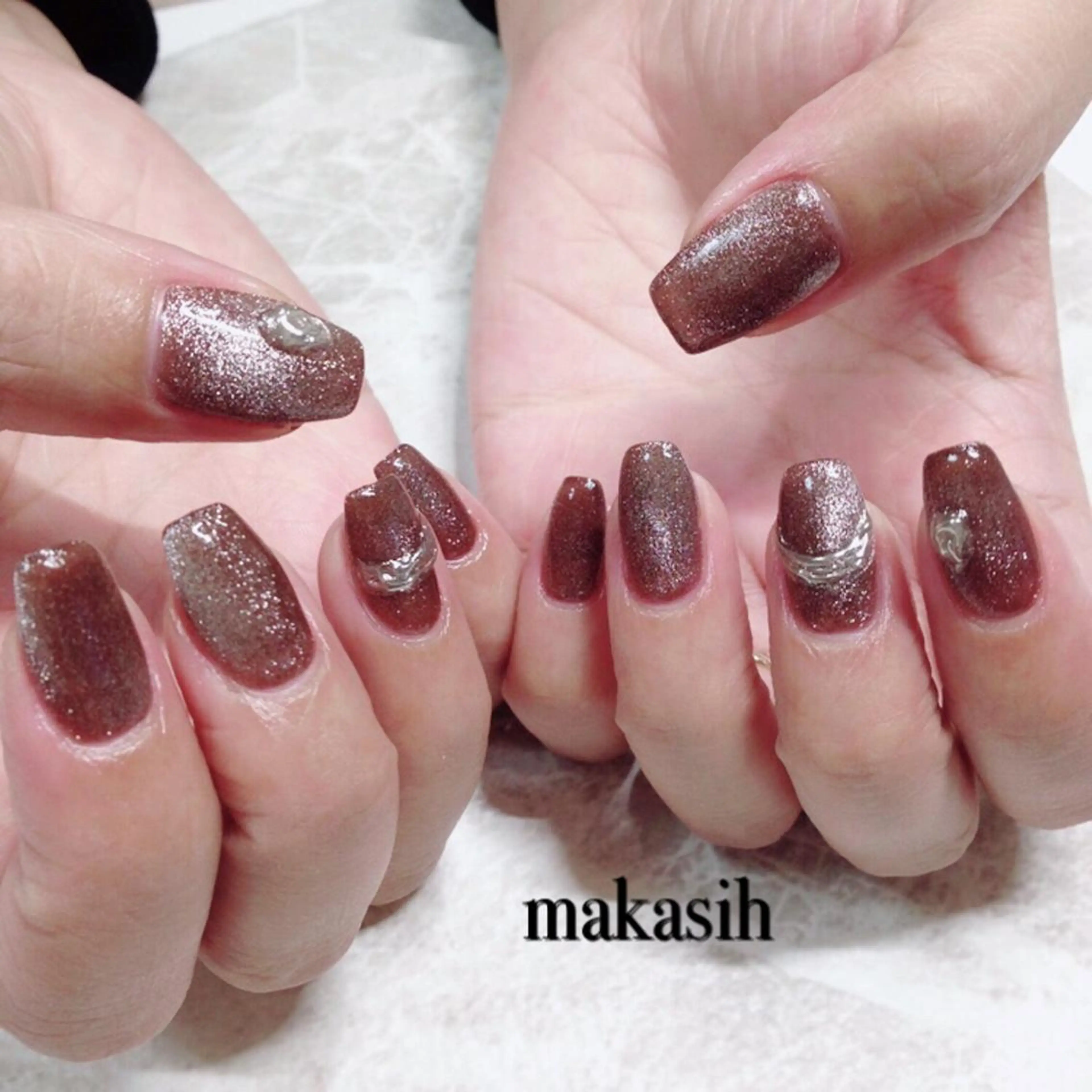 ネイル マグネットネイル ミラーネイル 濱田 美菜子のエステ・リラクイメージ