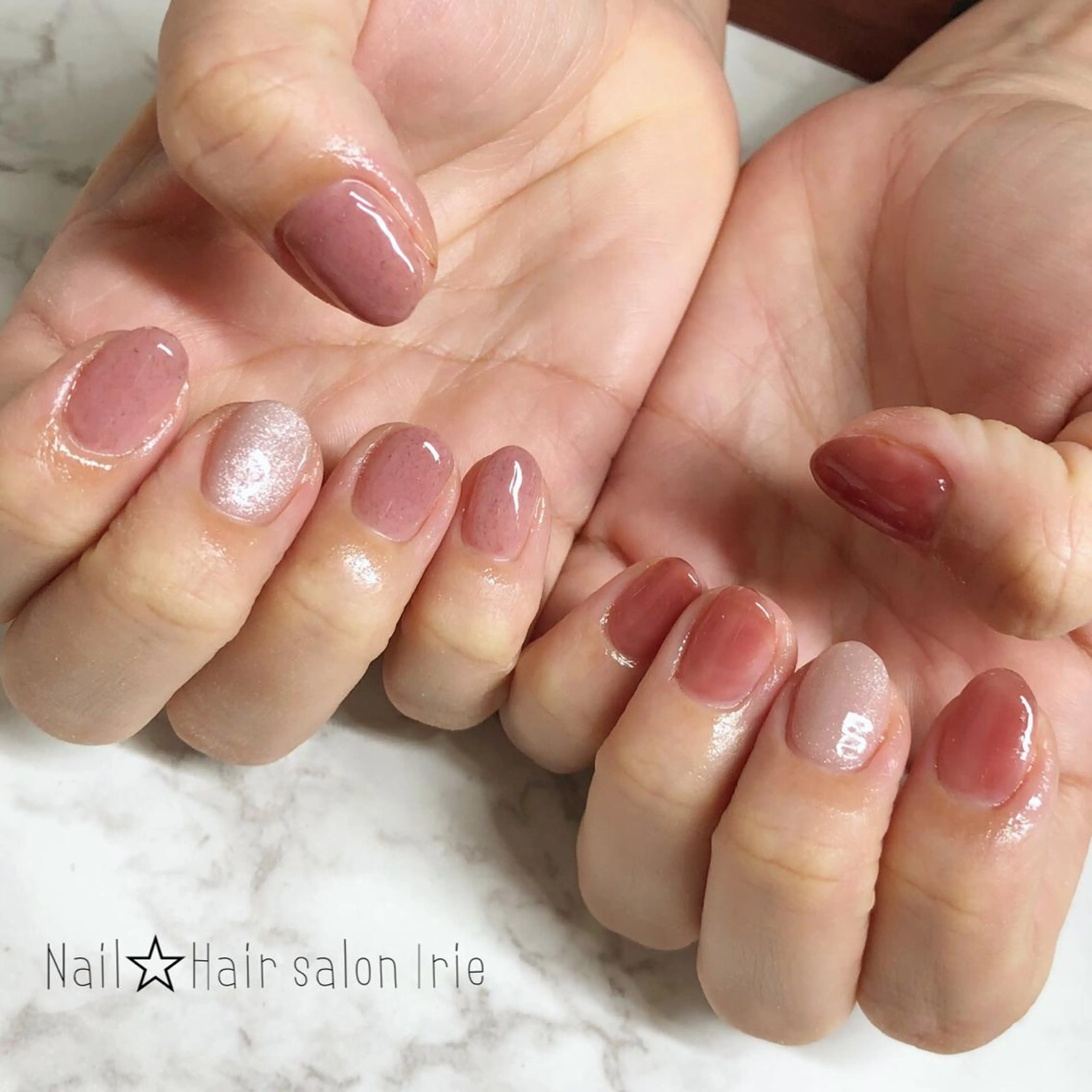 ネイル ハンドネイル ハンドケア Hair salon Irie所属・與儀 知佳のネイルデザイン