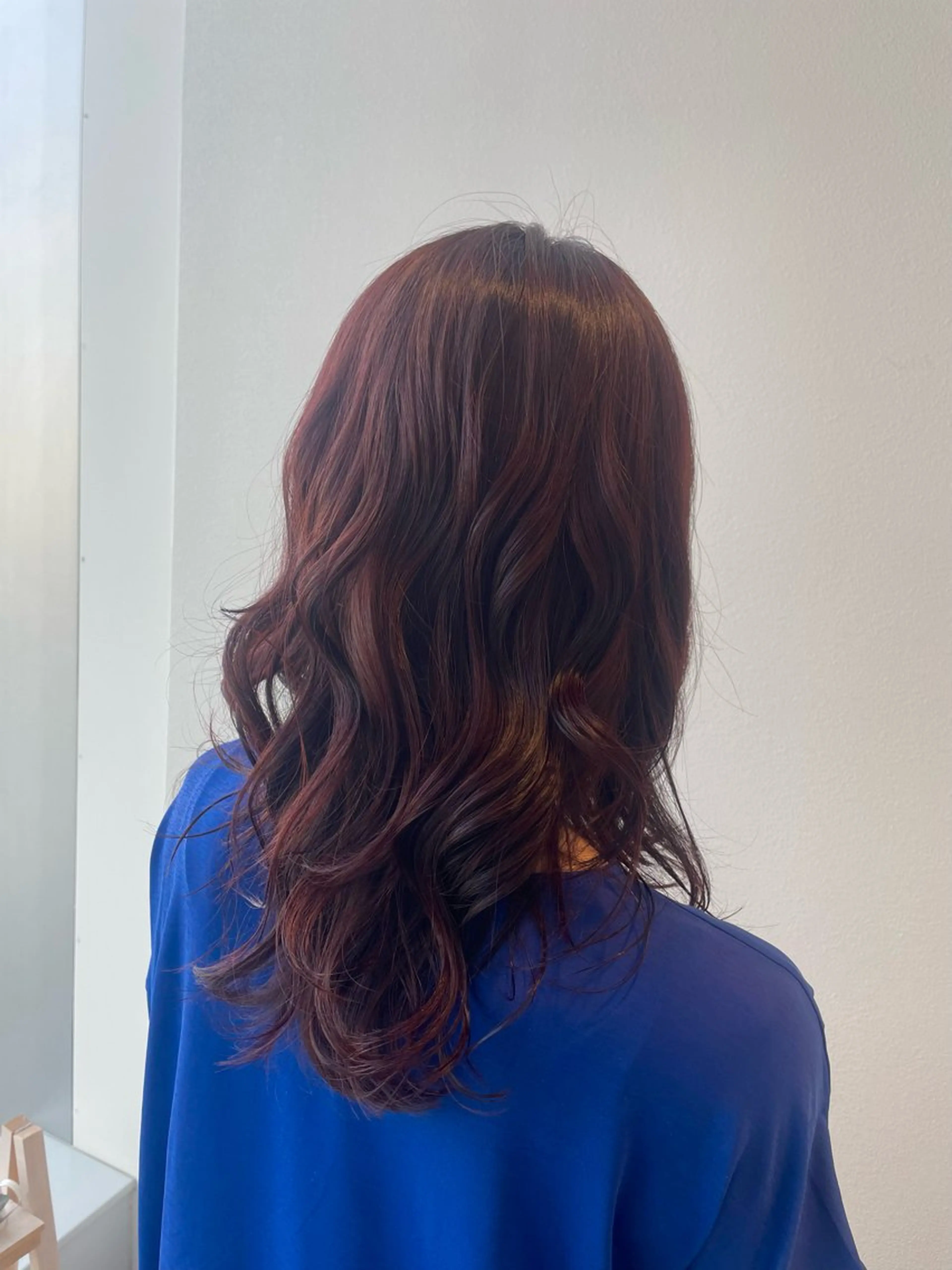 ロング カラー ピンクカラー バイオレットカラー バイオレットピンク 堀 ゆきみのヘアスタイル