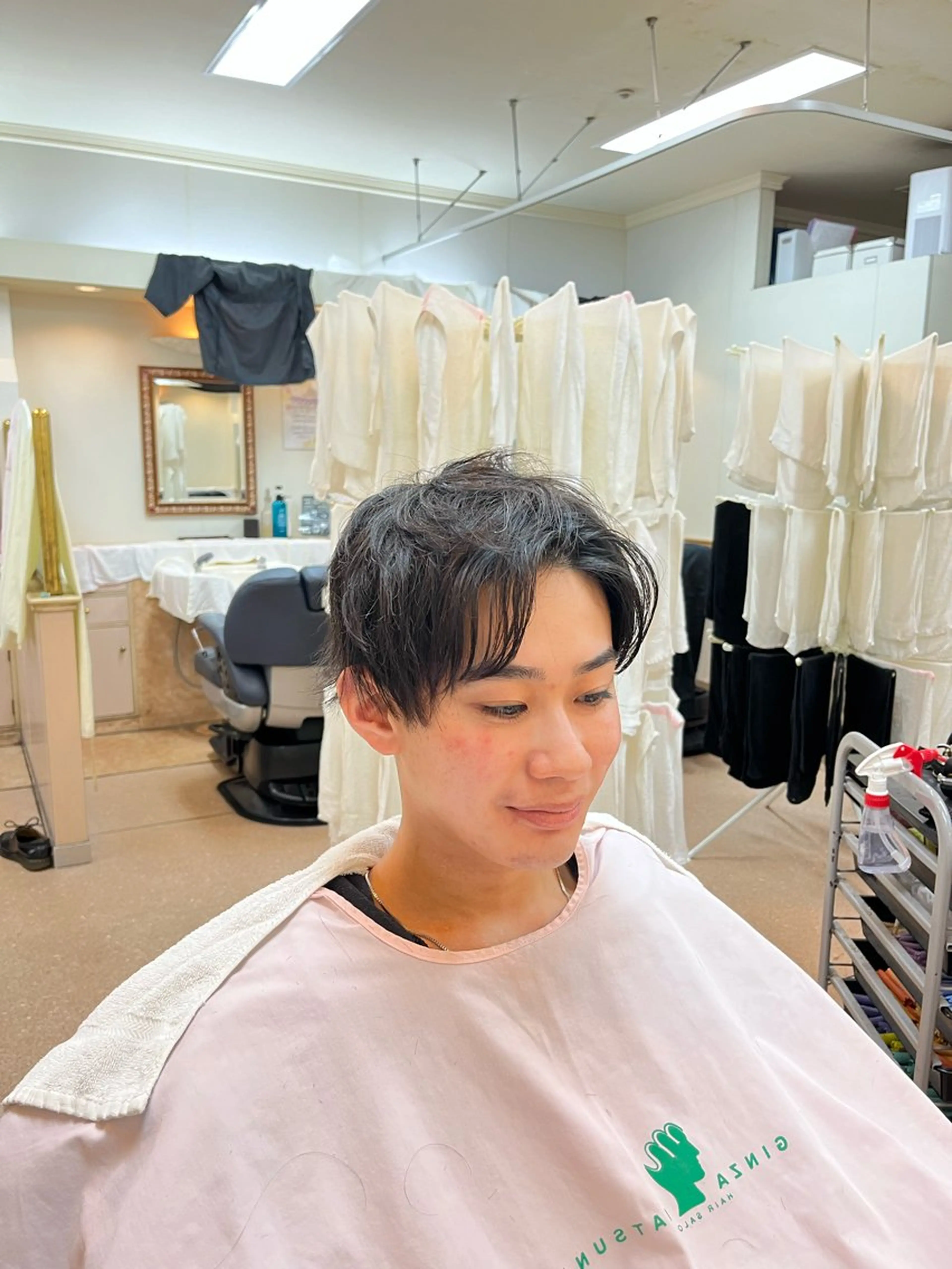 ミディアム メンズ センターパート メンズ韓国風 韓国風ヘア ⚡️メンズ専門⚡️ 畠山 敦匡のヘアスタイル