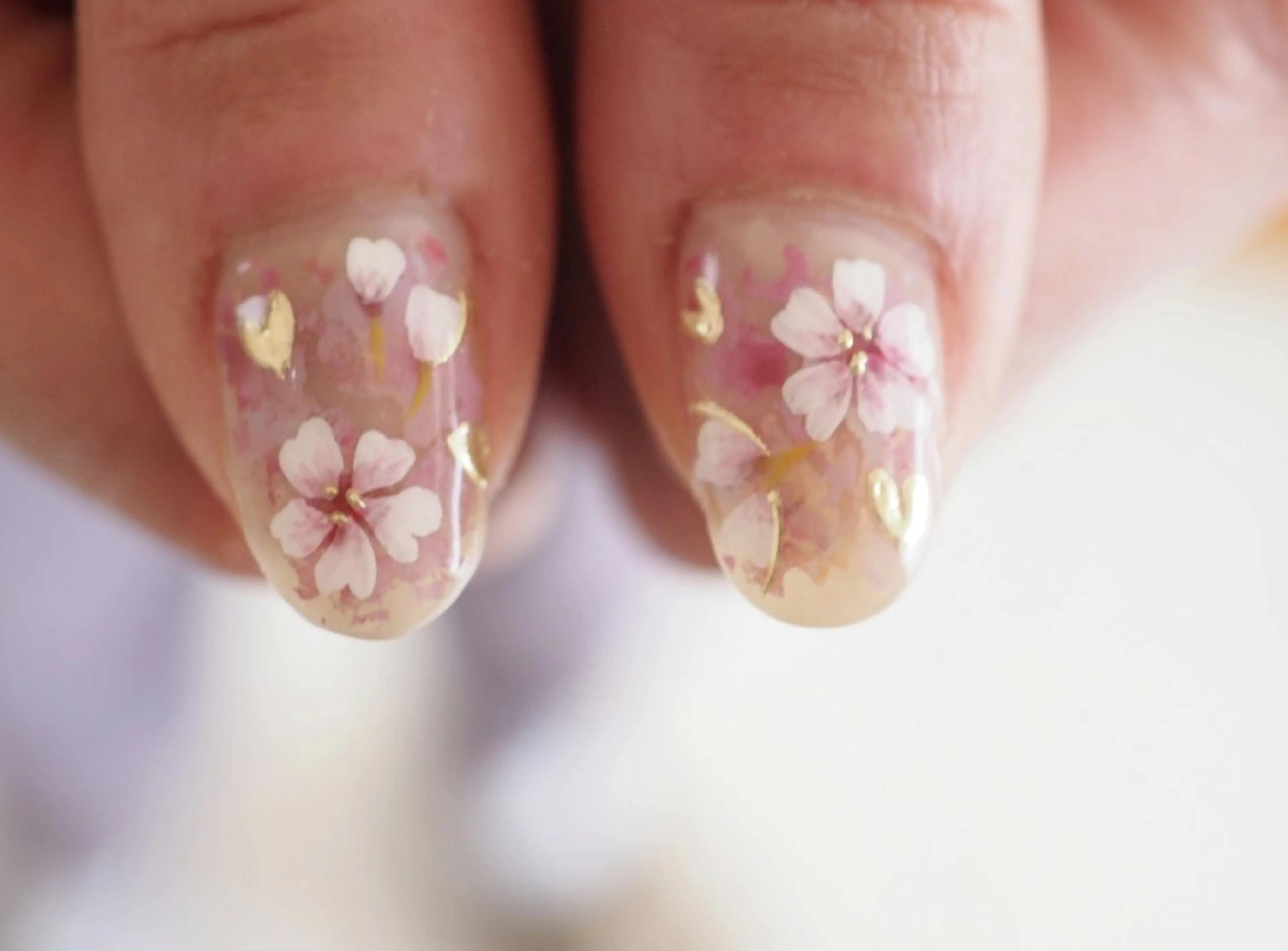 ネイル アートネイル 桜ネイル ハンドネイル moabde モアブーデのネイルデザイン