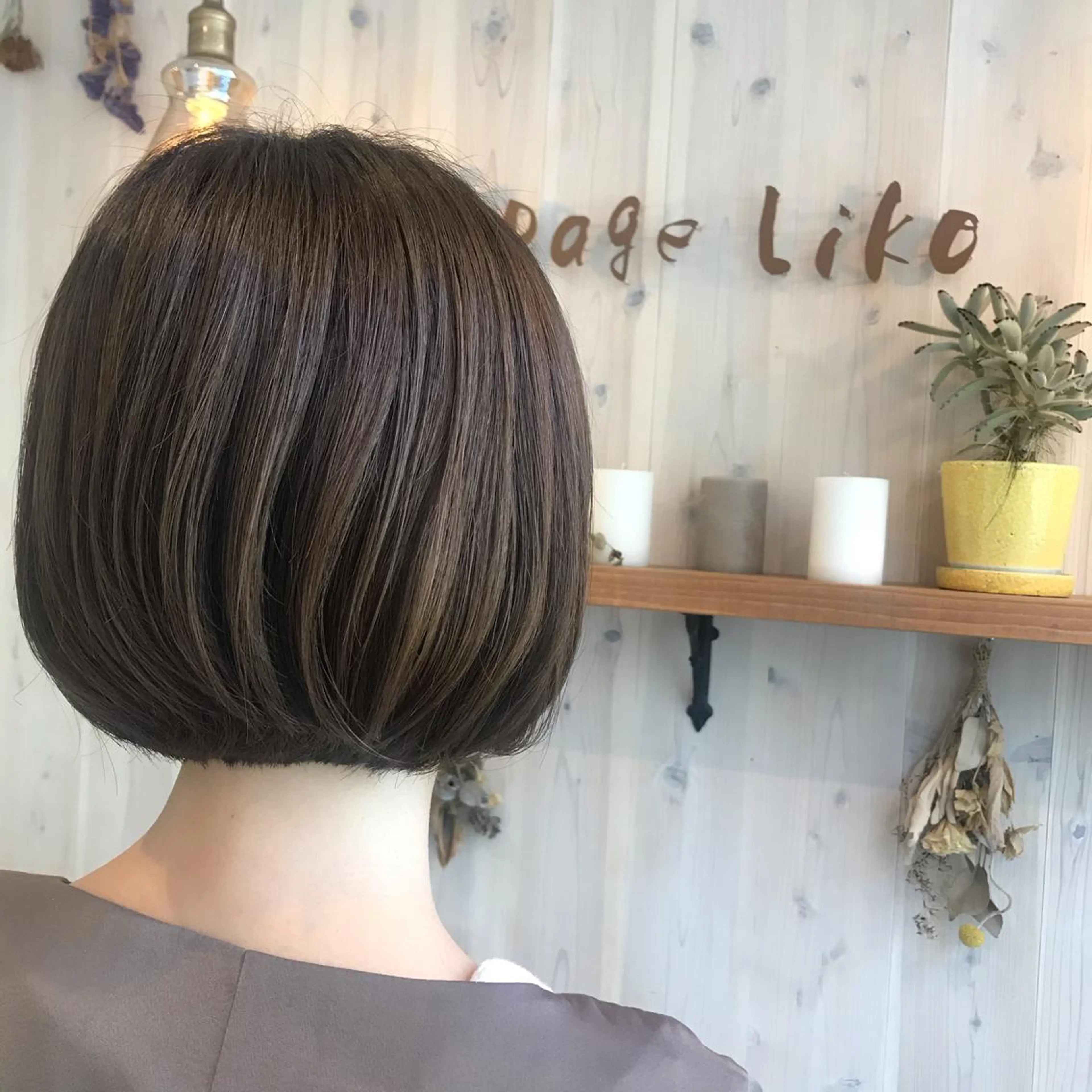 ショート カラー ボブ 透明感カラー/ 寺田千雅子のヘアスタイル