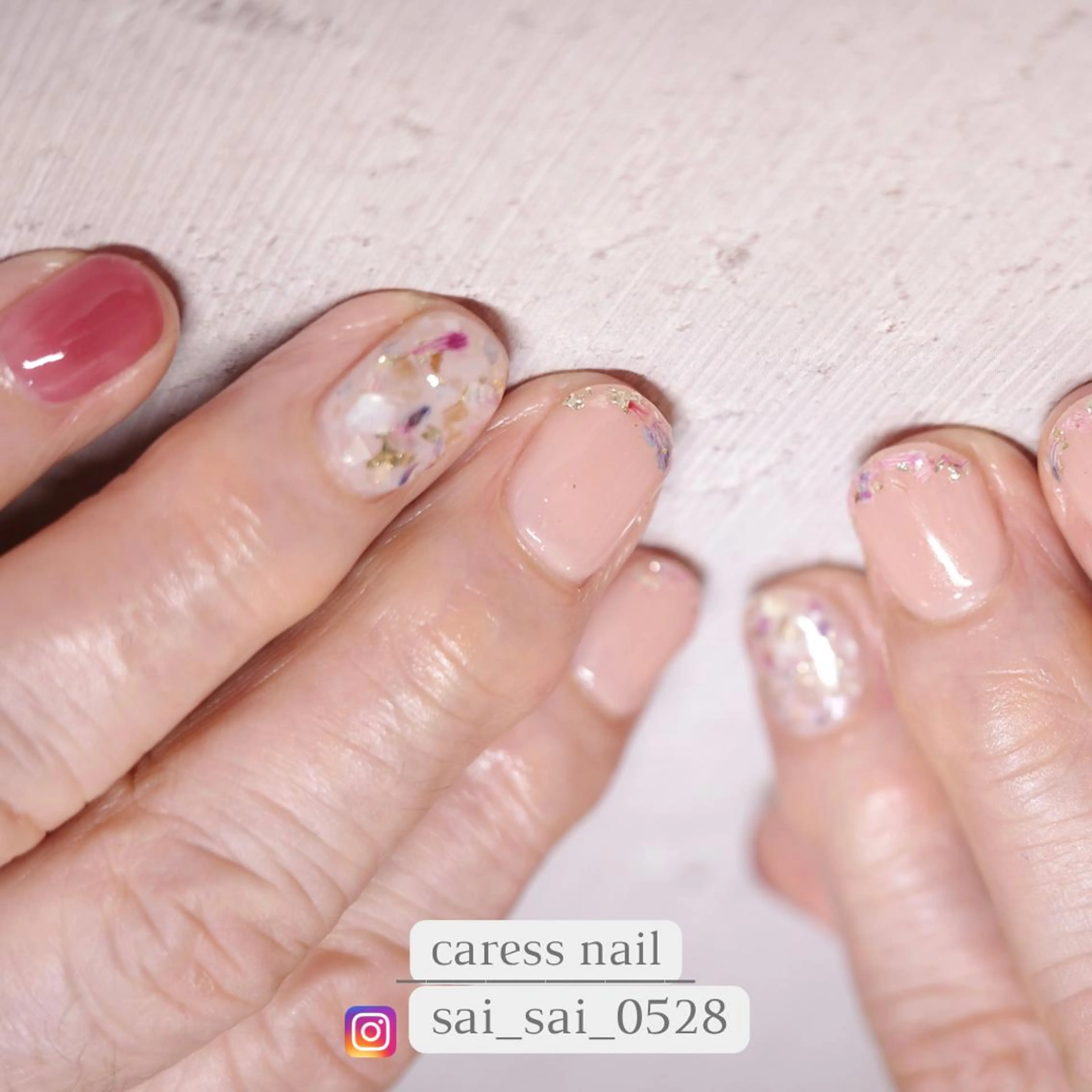 ネイル ハンドネイル caress nail カレスネイル 代々木上原所属・カレスネイル さいのネイルデザイン