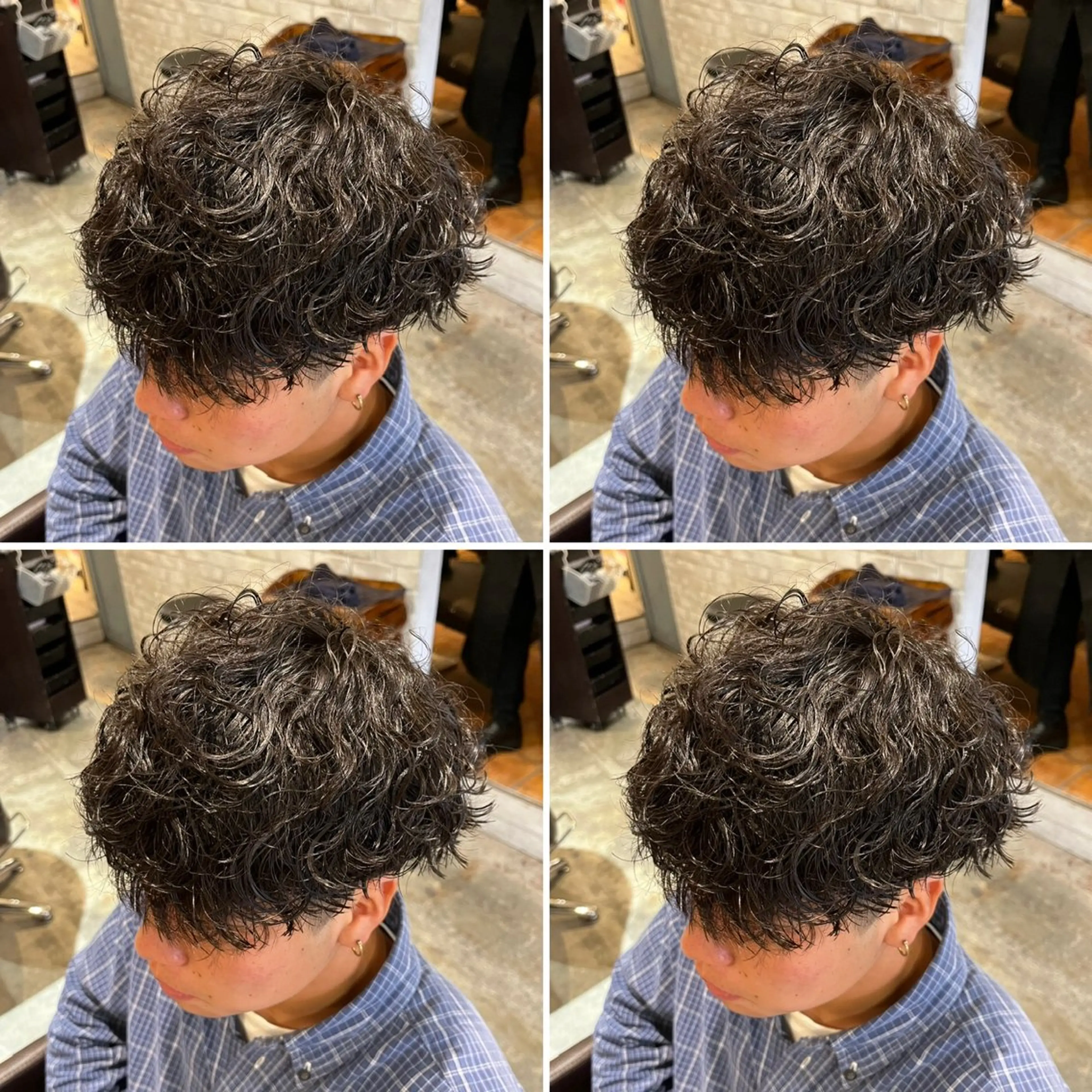 パーマ カット パーマ トリートメント ヘアセット 👑メンズパーマ特化 店長望月謙二郎👑のヘアスタイル