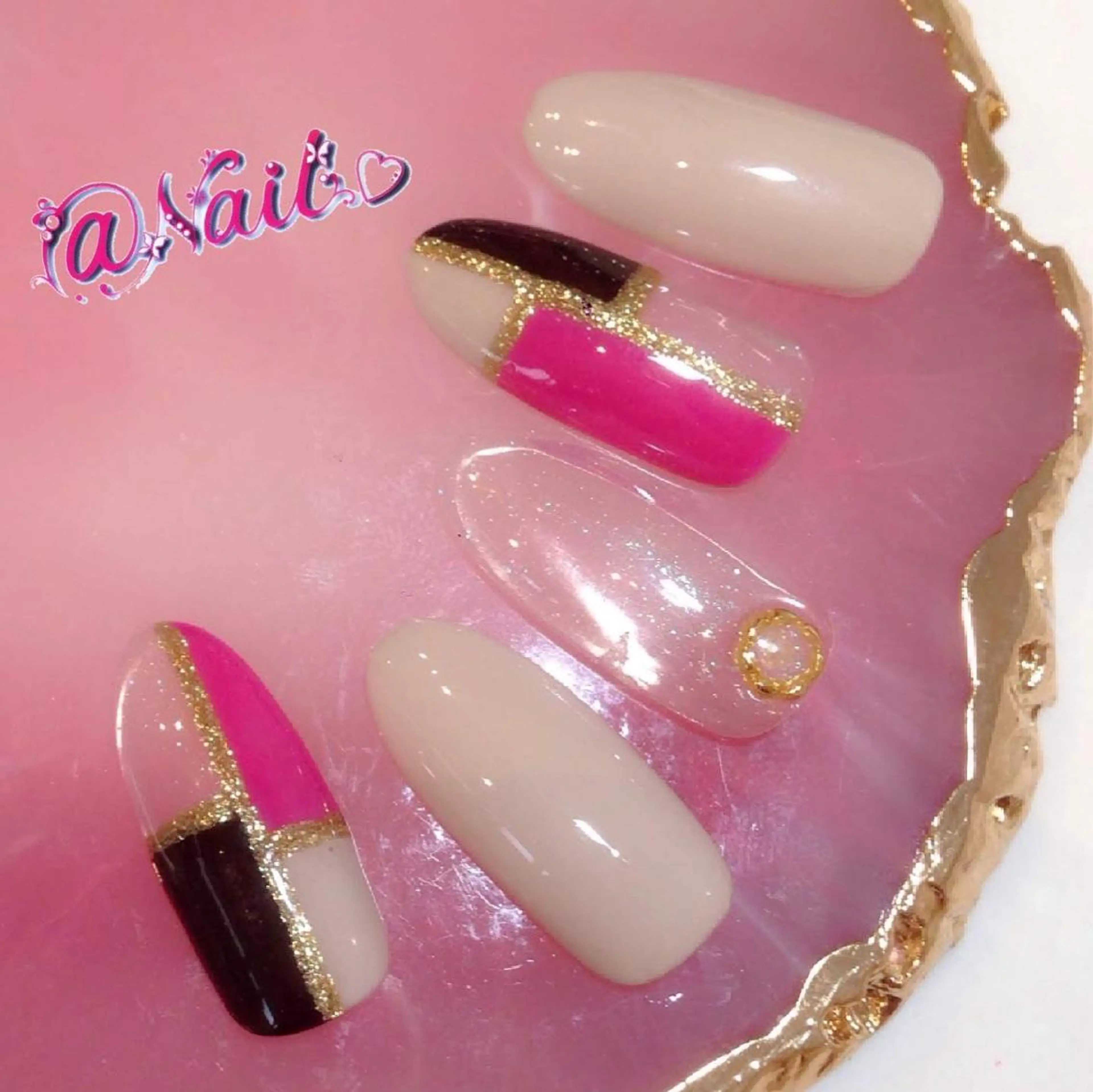 ネイル ネイルチップ 小尾 栞のネイルデザイン