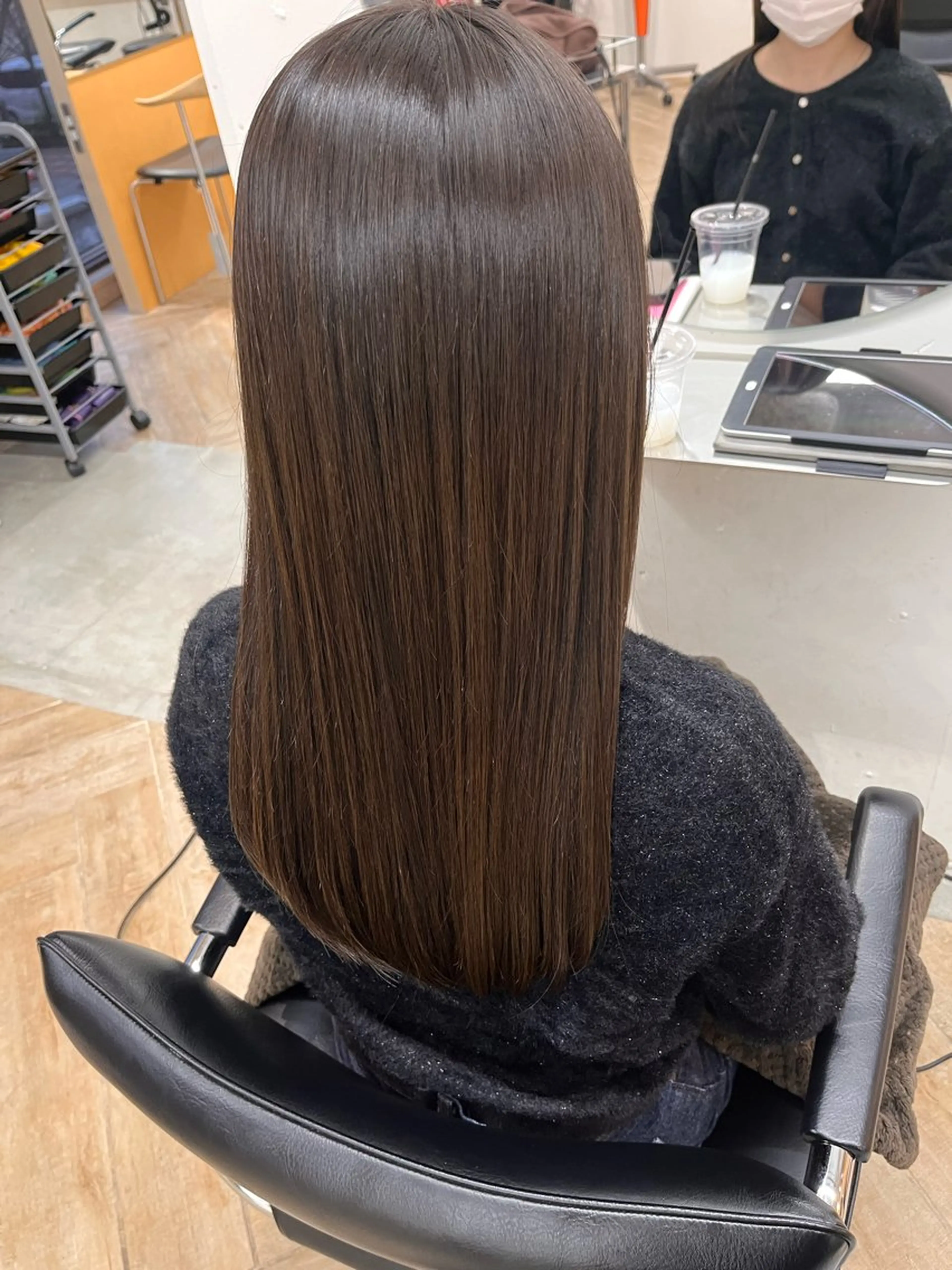 ロング カラー カット ヘアカラー パーマ/縮毛矯正 /韓国風/佐藤里咲のヘアスタイル