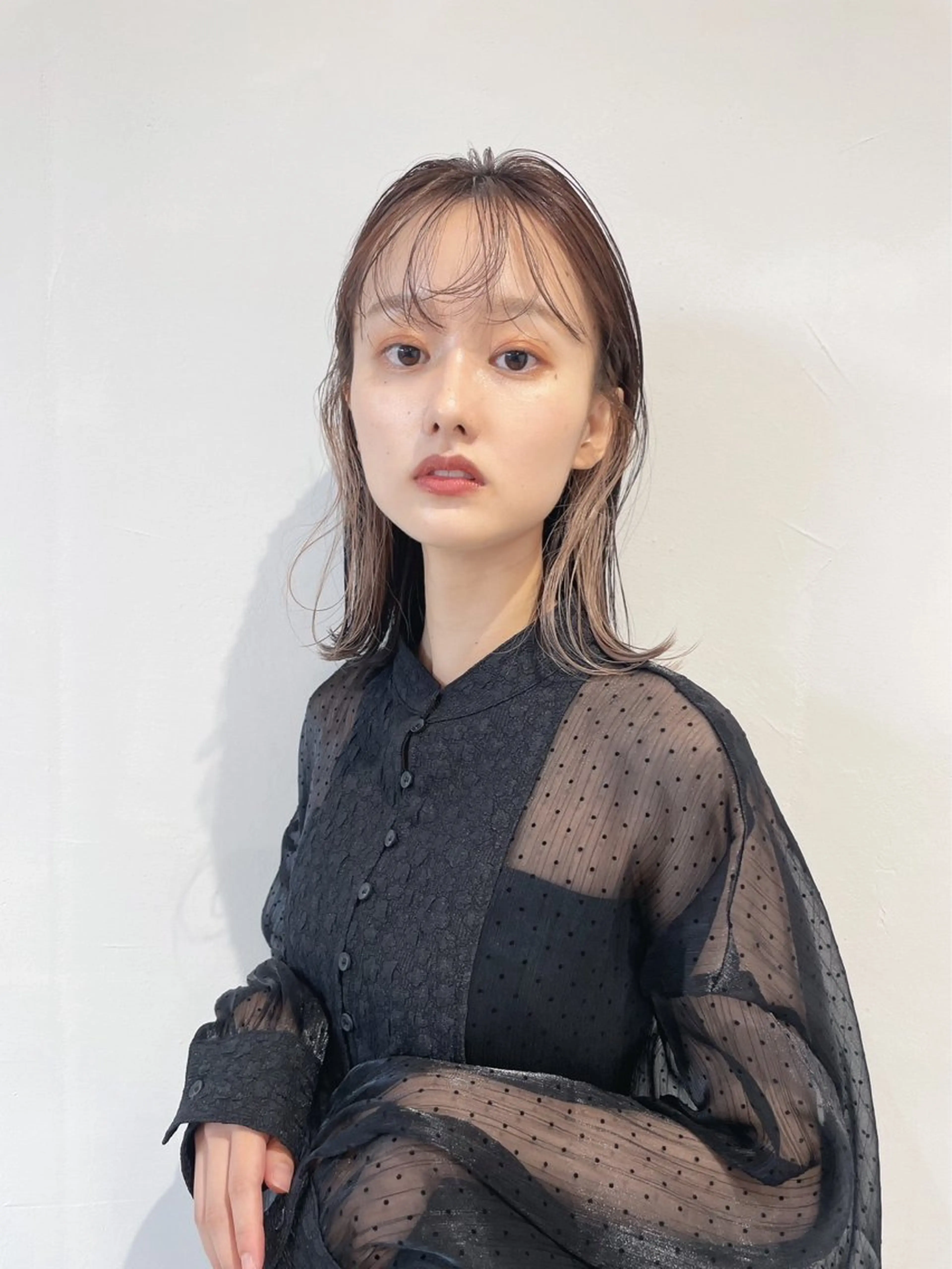 【現金のみ】イヤリングカラー（ブリーチ有）＋全体カラー🍒の写真