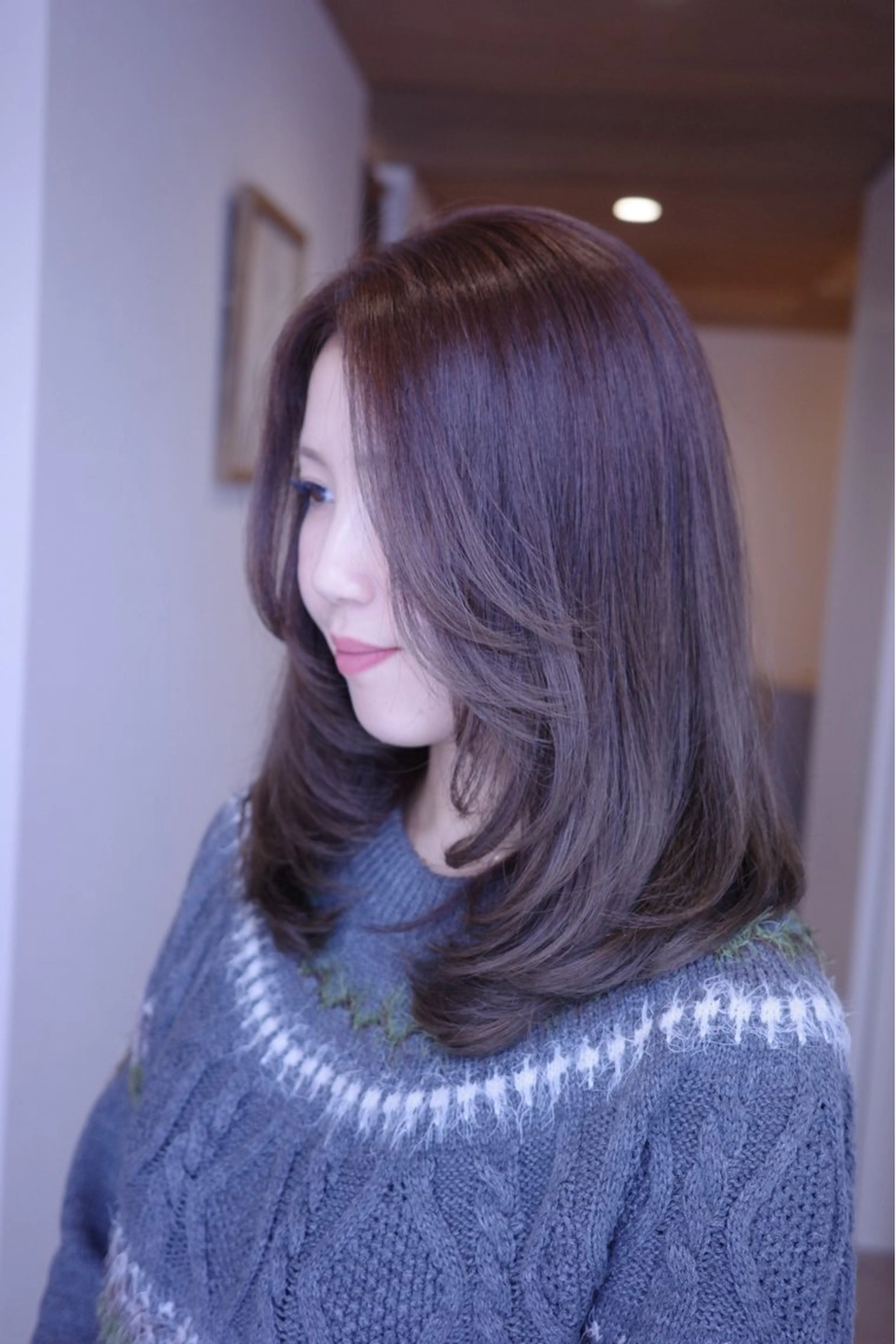 ロング カラー カット ヘアカラー トリートメント kibako ayanoのヘアスタイル