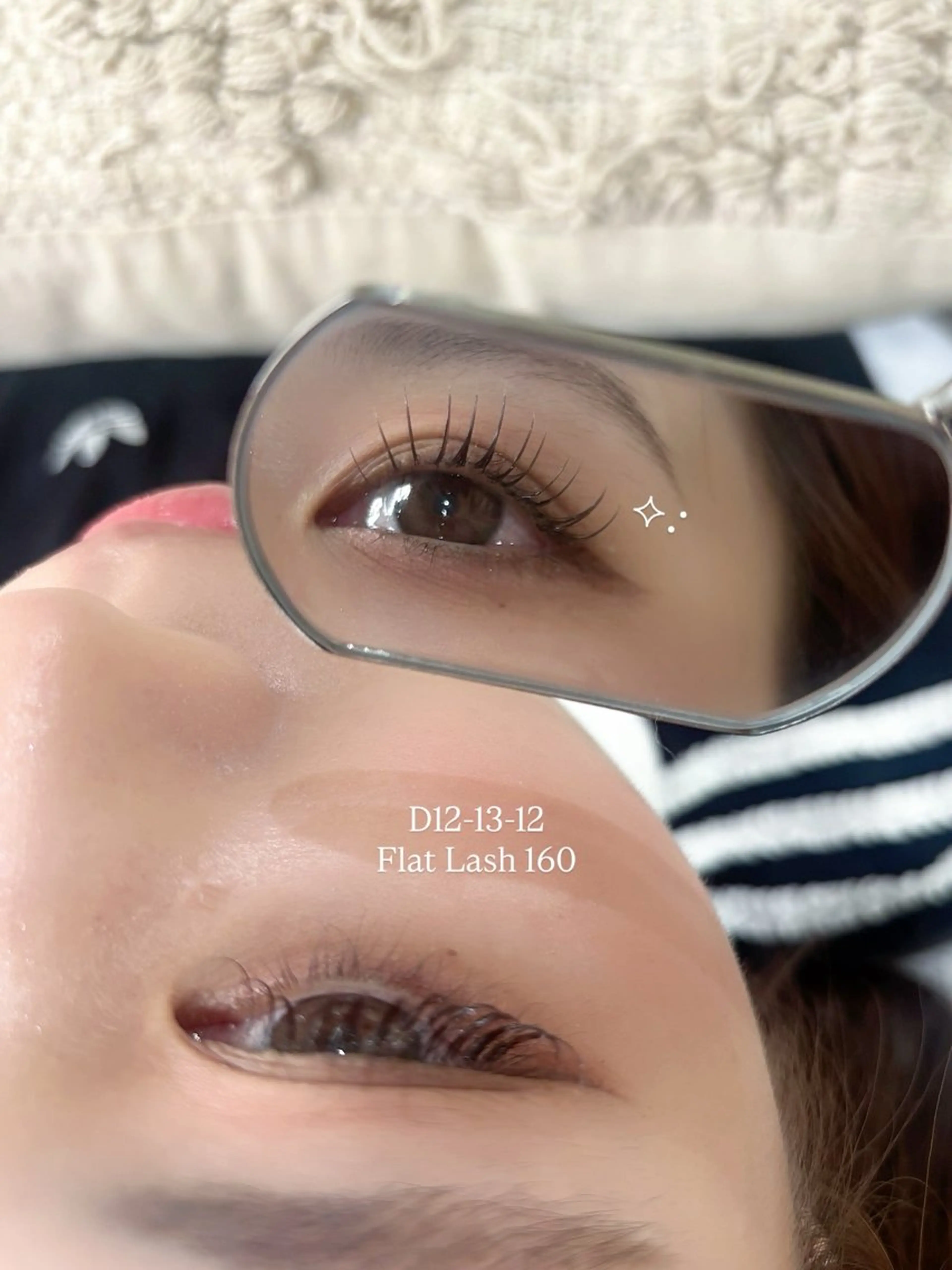 【2回目以降】フラットラッシュ 160本まで୨୧  コーティング剤で束感仕上げ付き🪞の写真
